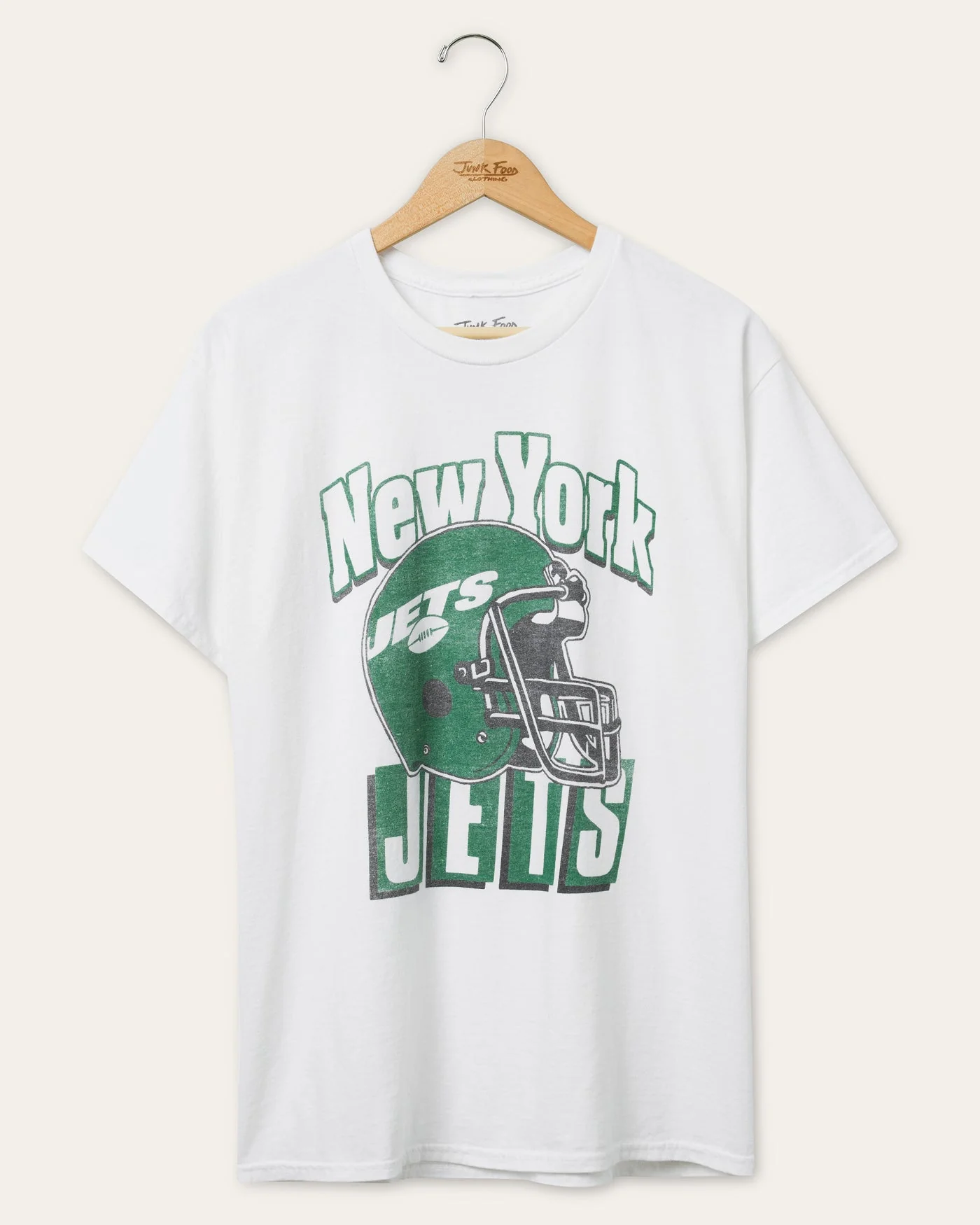 New York Jets Throwback Helmet Flea Market Tee