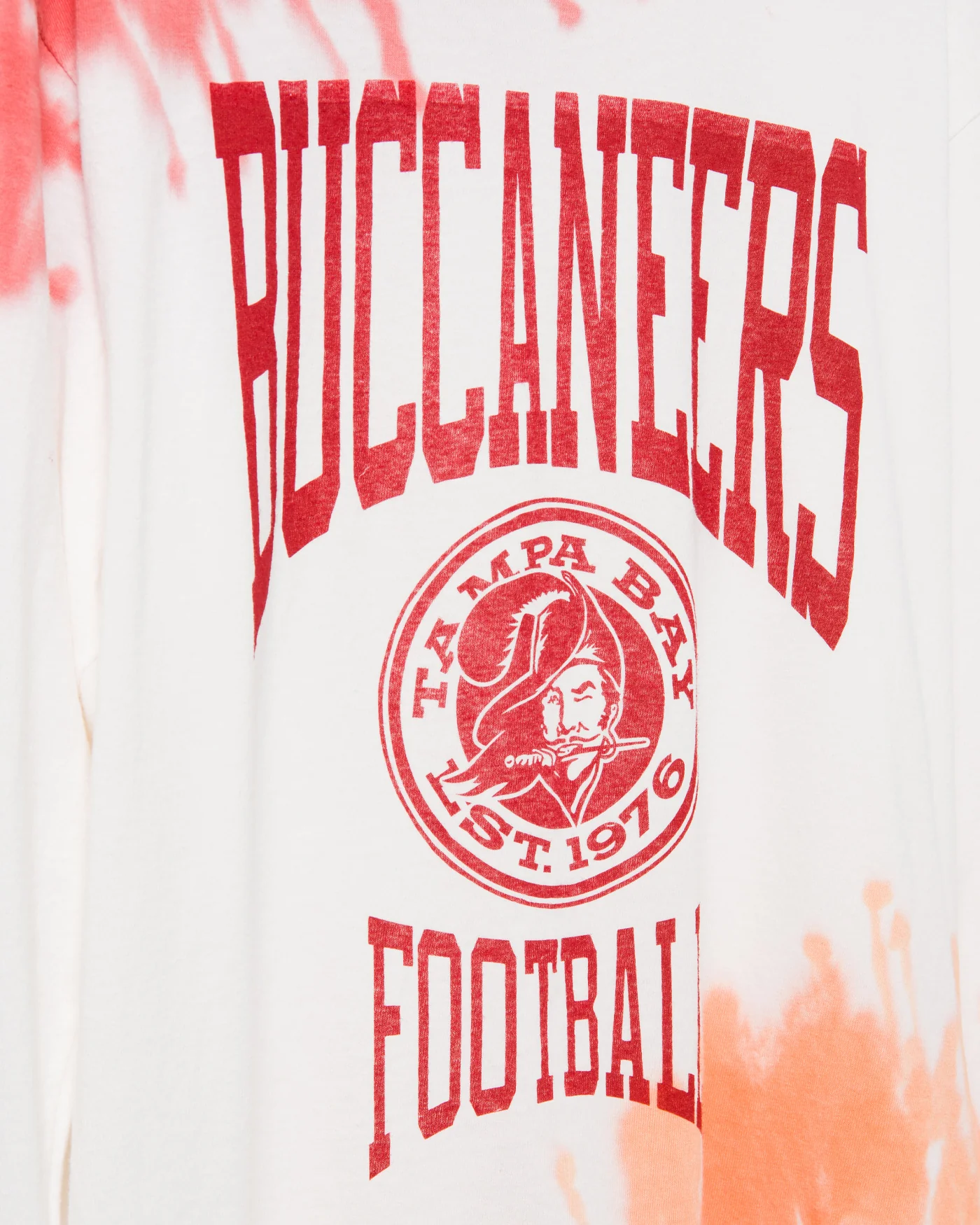 NFL Tampa Bay Buccaneers Tie Dye Long Sleeve Flea Market Tee - Image 4