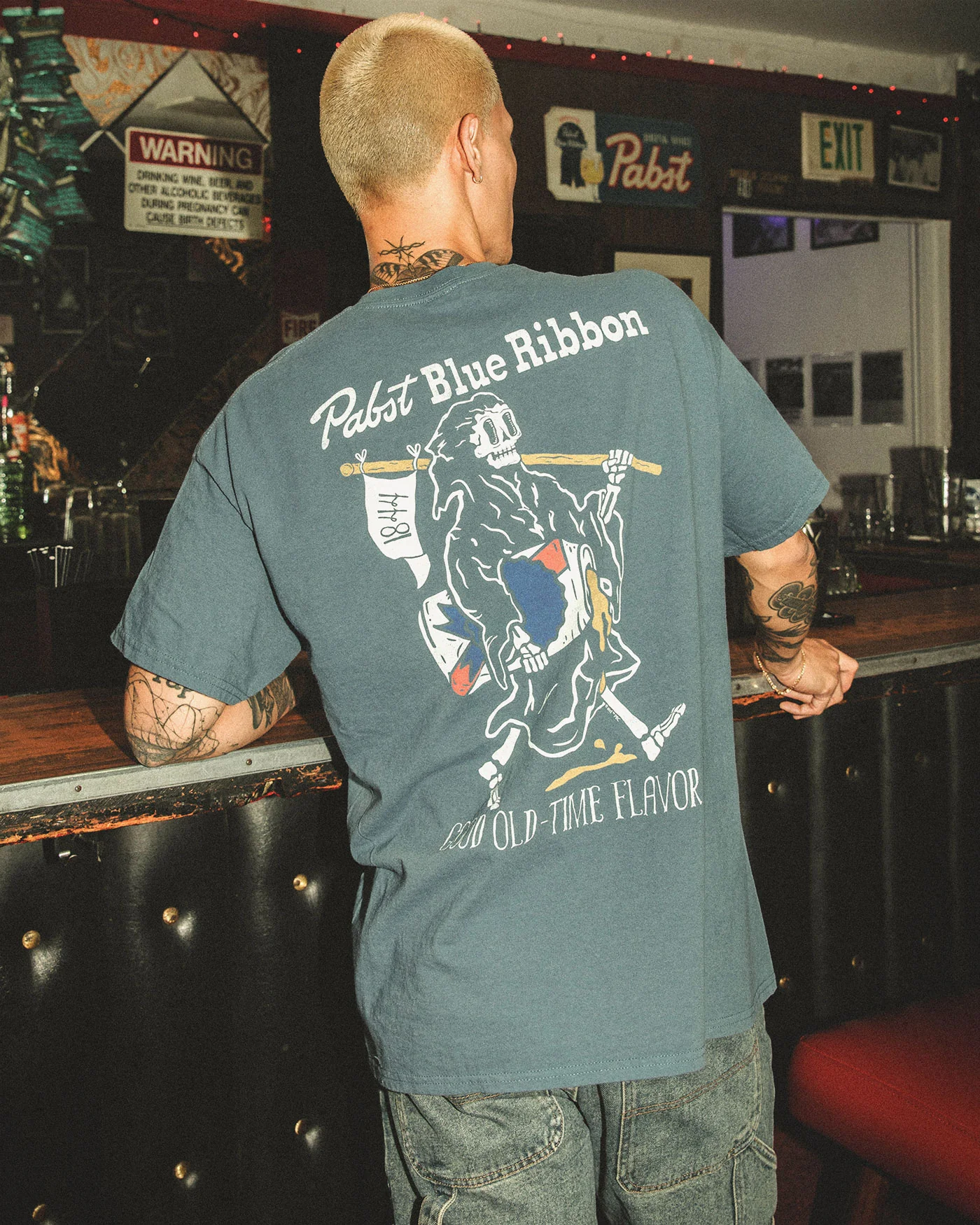 Pabst Blue Ribbon Good Old Time Flavor Flea Market Tee - Image 2