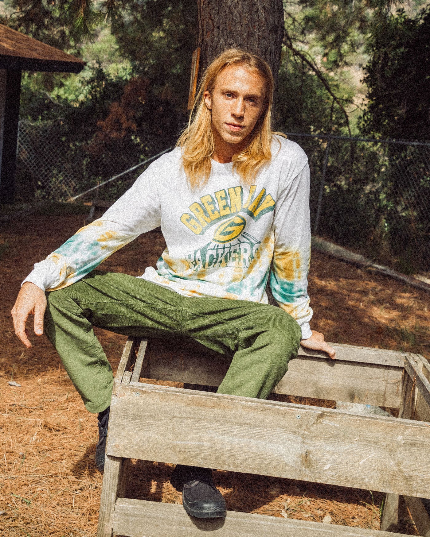Green Bay Packers Tie Dye Long Sleeve - Image 2