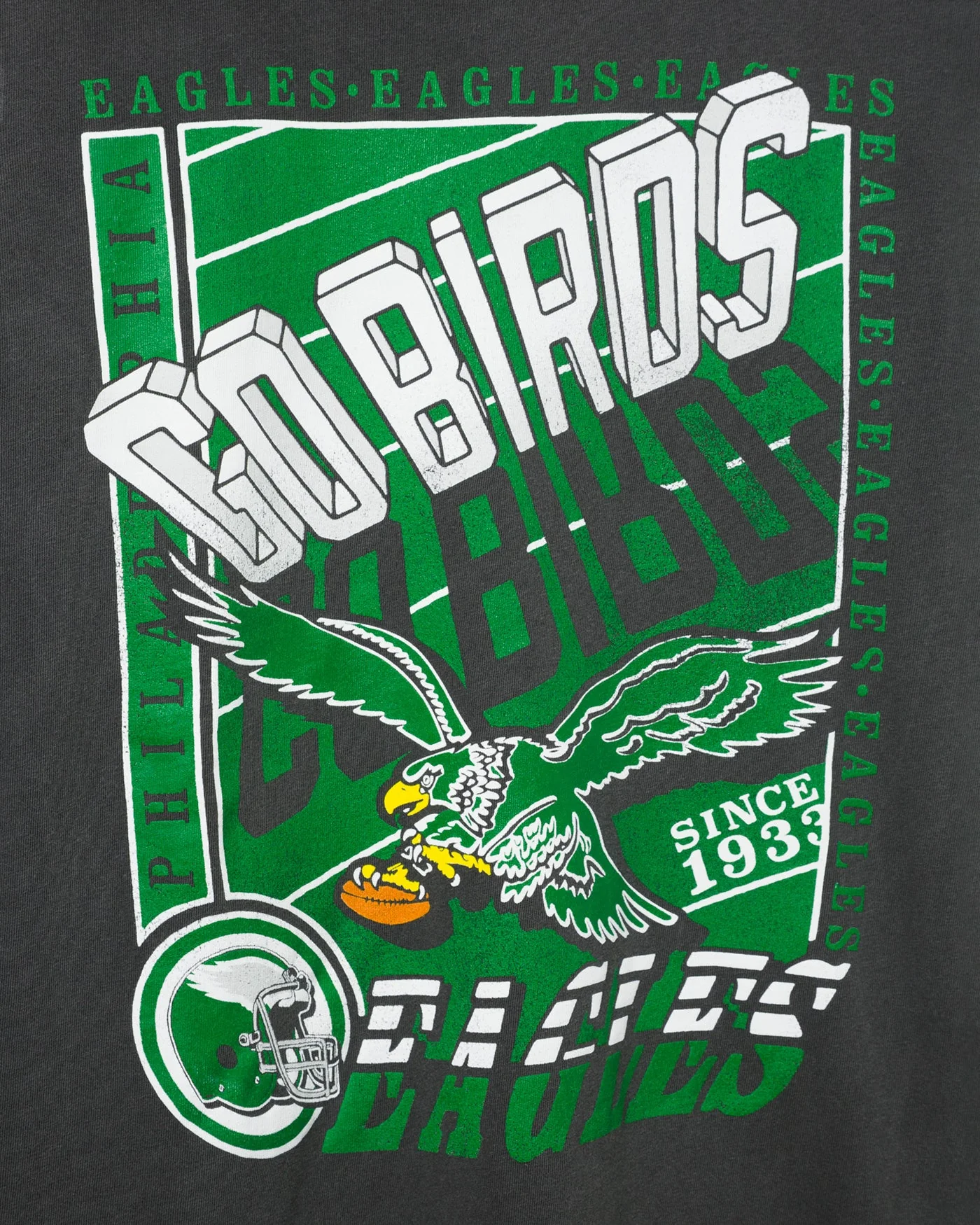 Philadelphia Eagles Go Birds Vintage Tee - Image 3