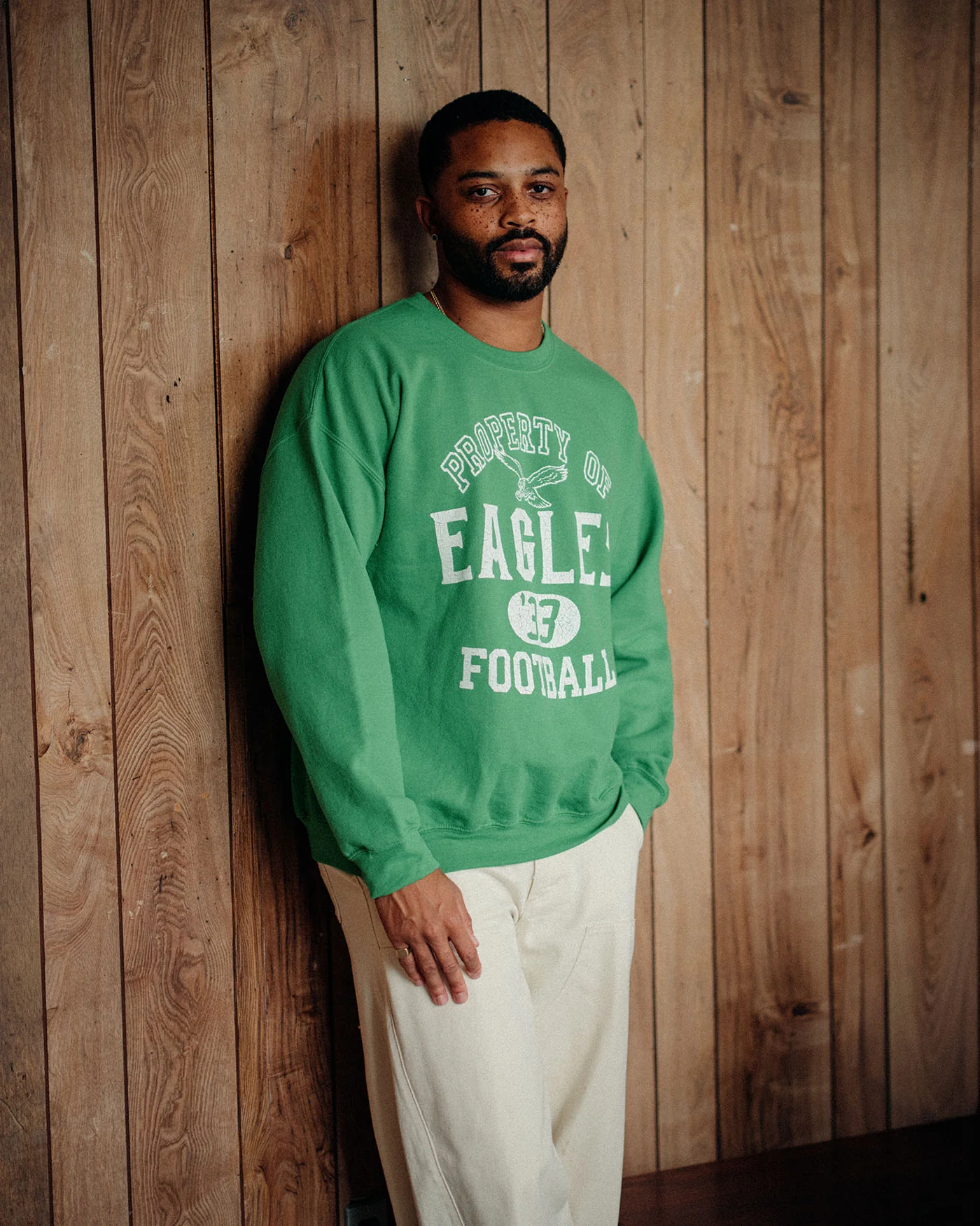 Philadelphia Eagles Property Flea Market Crew Fleece - Image 2