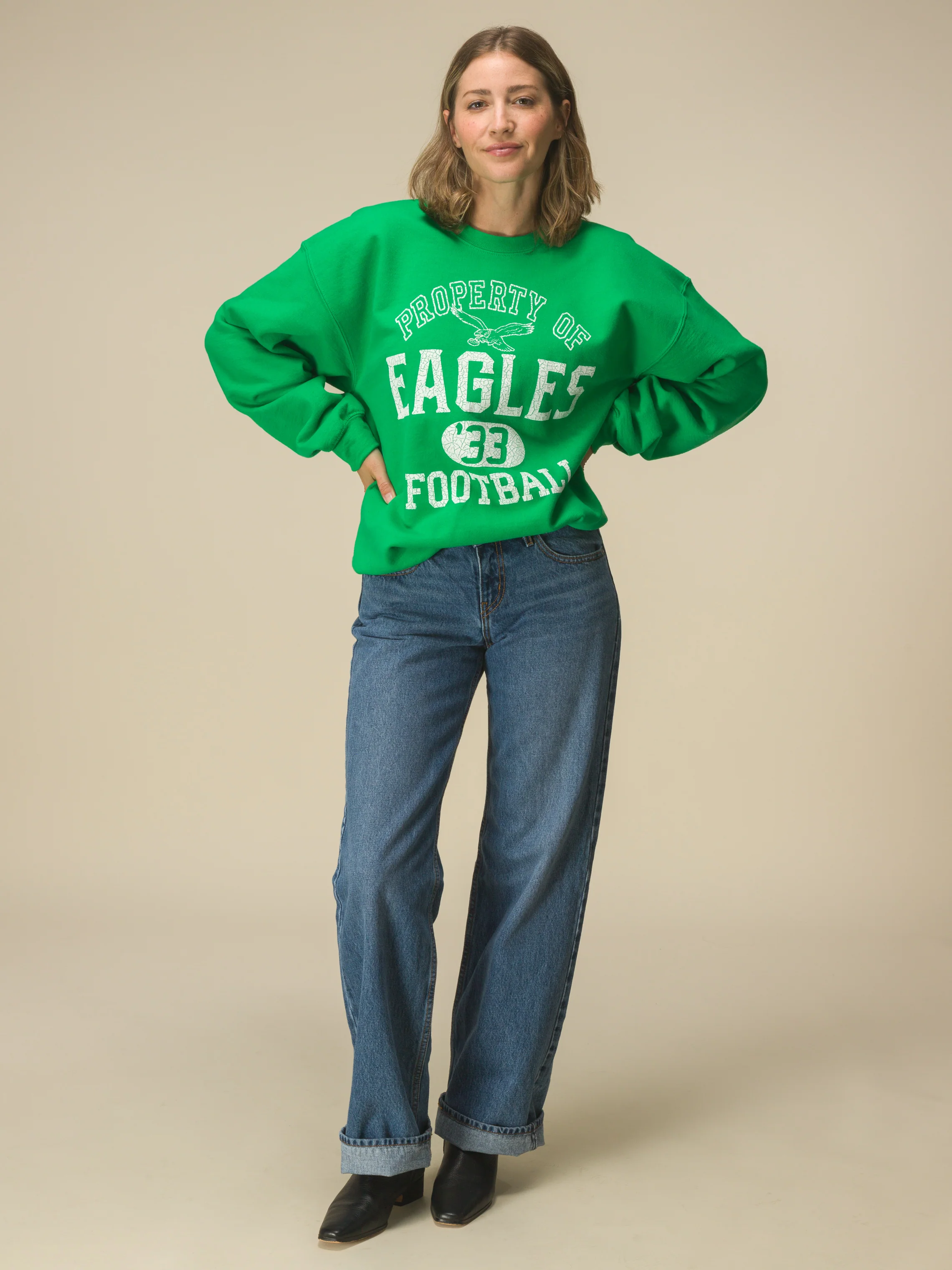 Philadelphia Eagles Property Flea Market Crew Fleece - Image 3