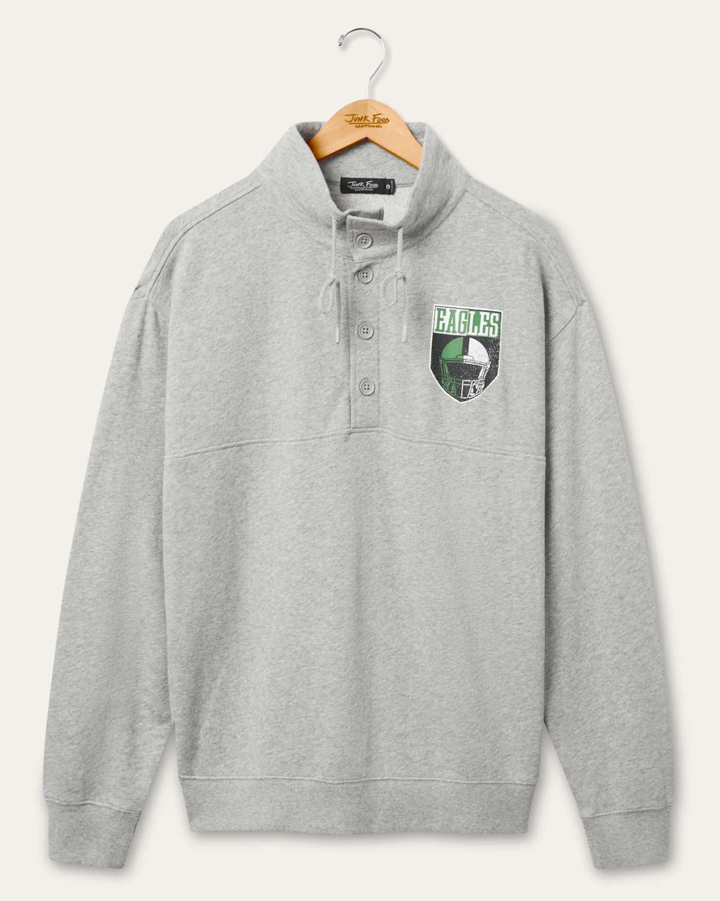 Philadelphia Eagles Slant Button Up Fleece