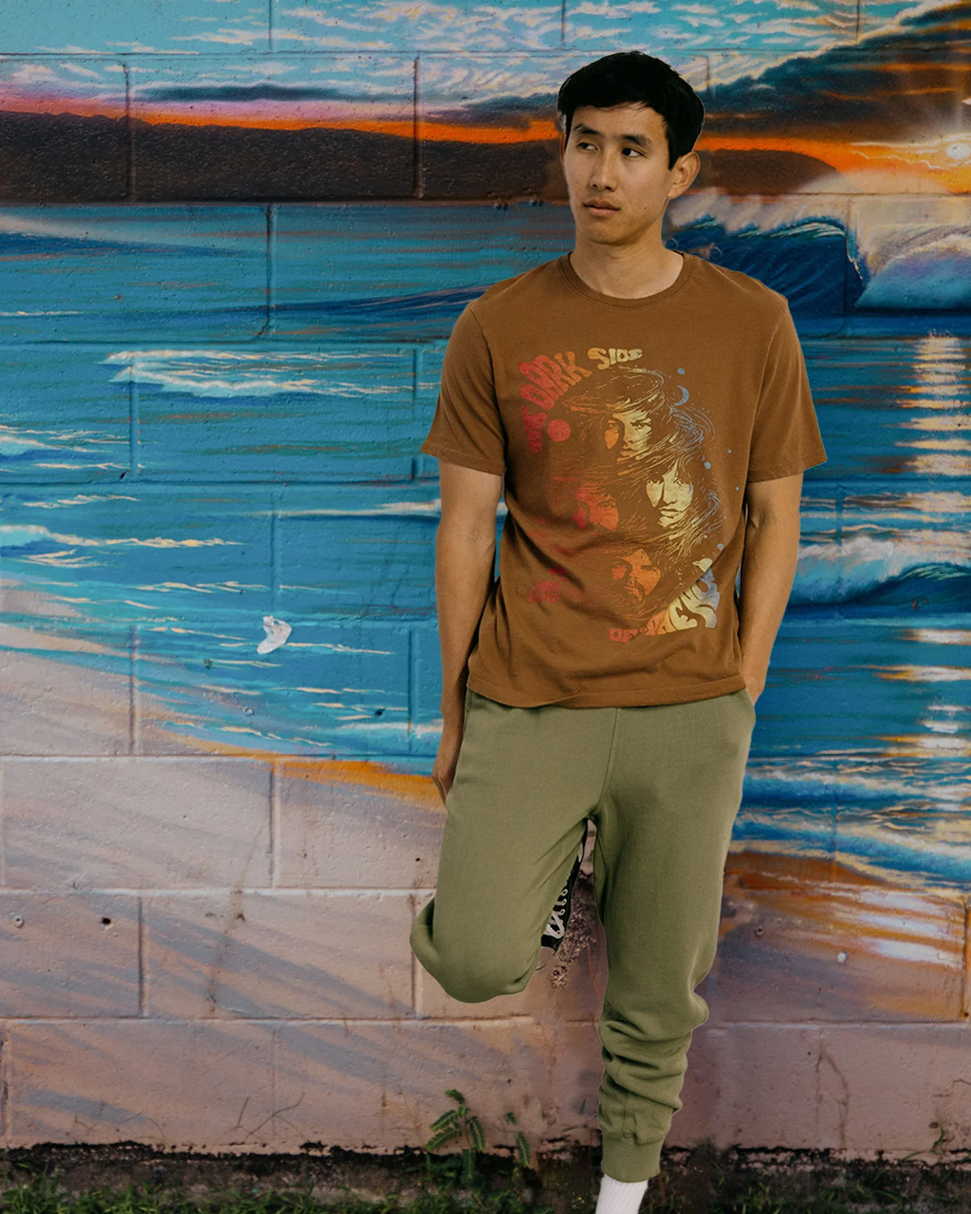 Pink Floyd Dark Side Faces Vintage Tee - Image 2