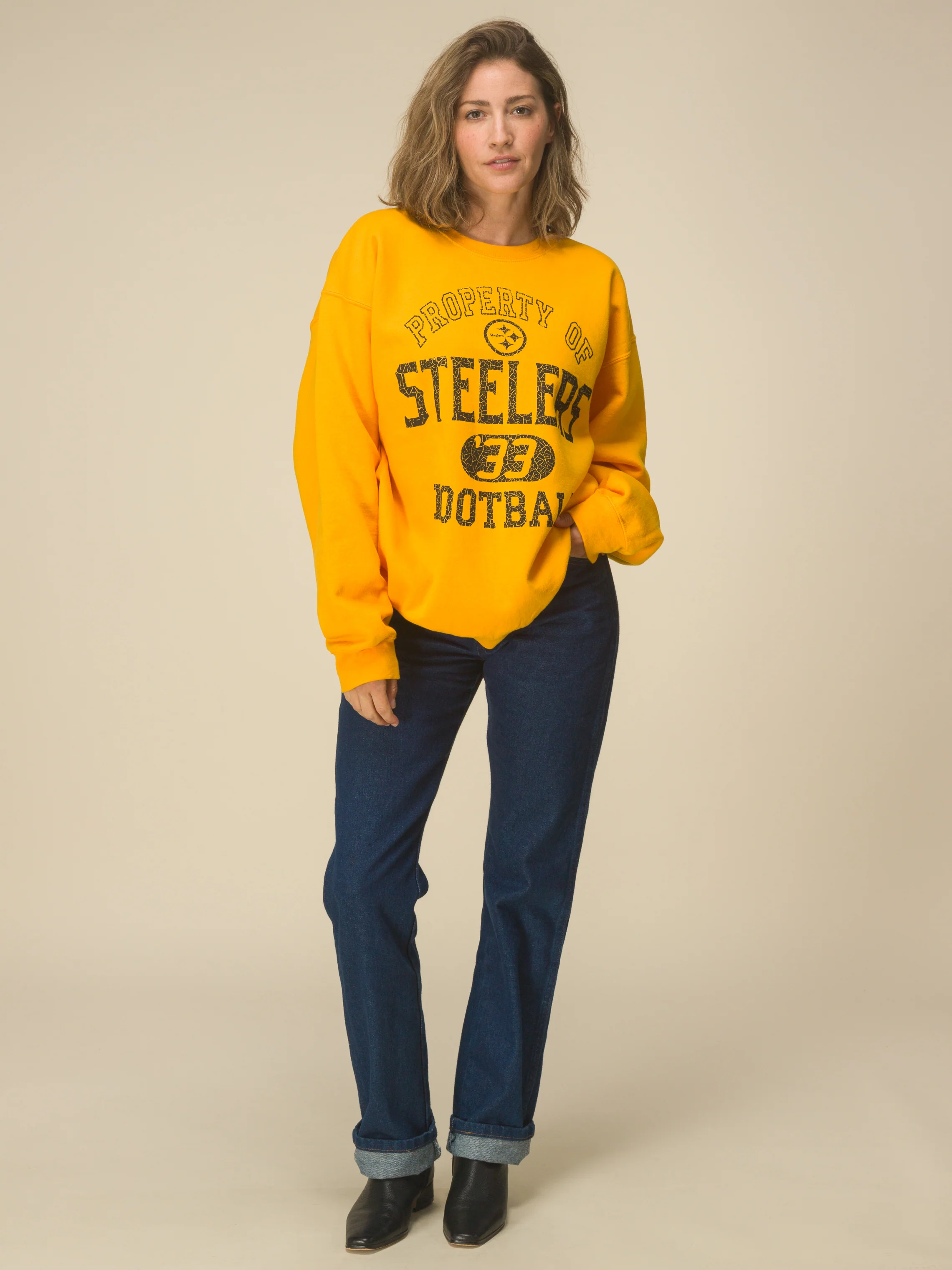 Pittsburgh Steelers Property Flea Market Crew Fleece - Image 3