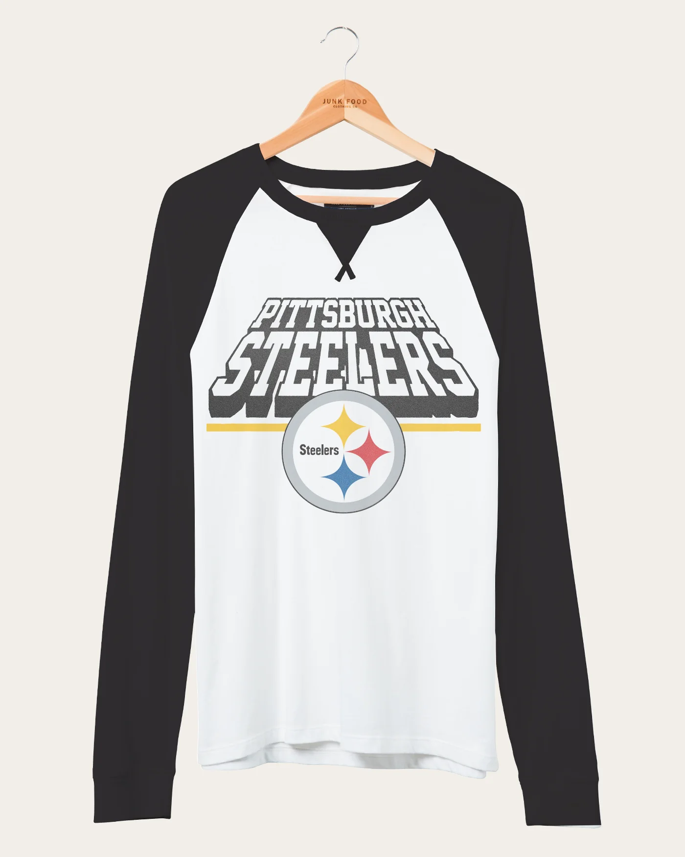 NFL Pittsburgh Steelers Colorblock Long Sleeve Raglan - Image 3