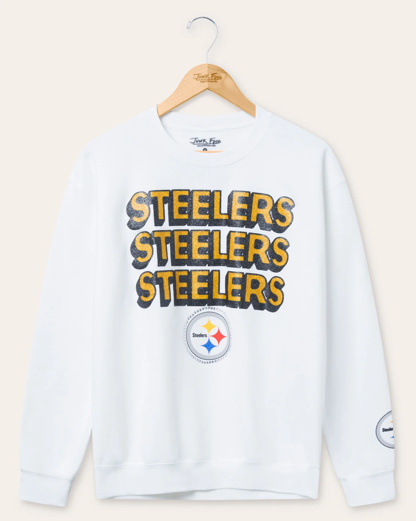 Pittsburgh Steelers Repeat Bling Flea Market Crew Fleece