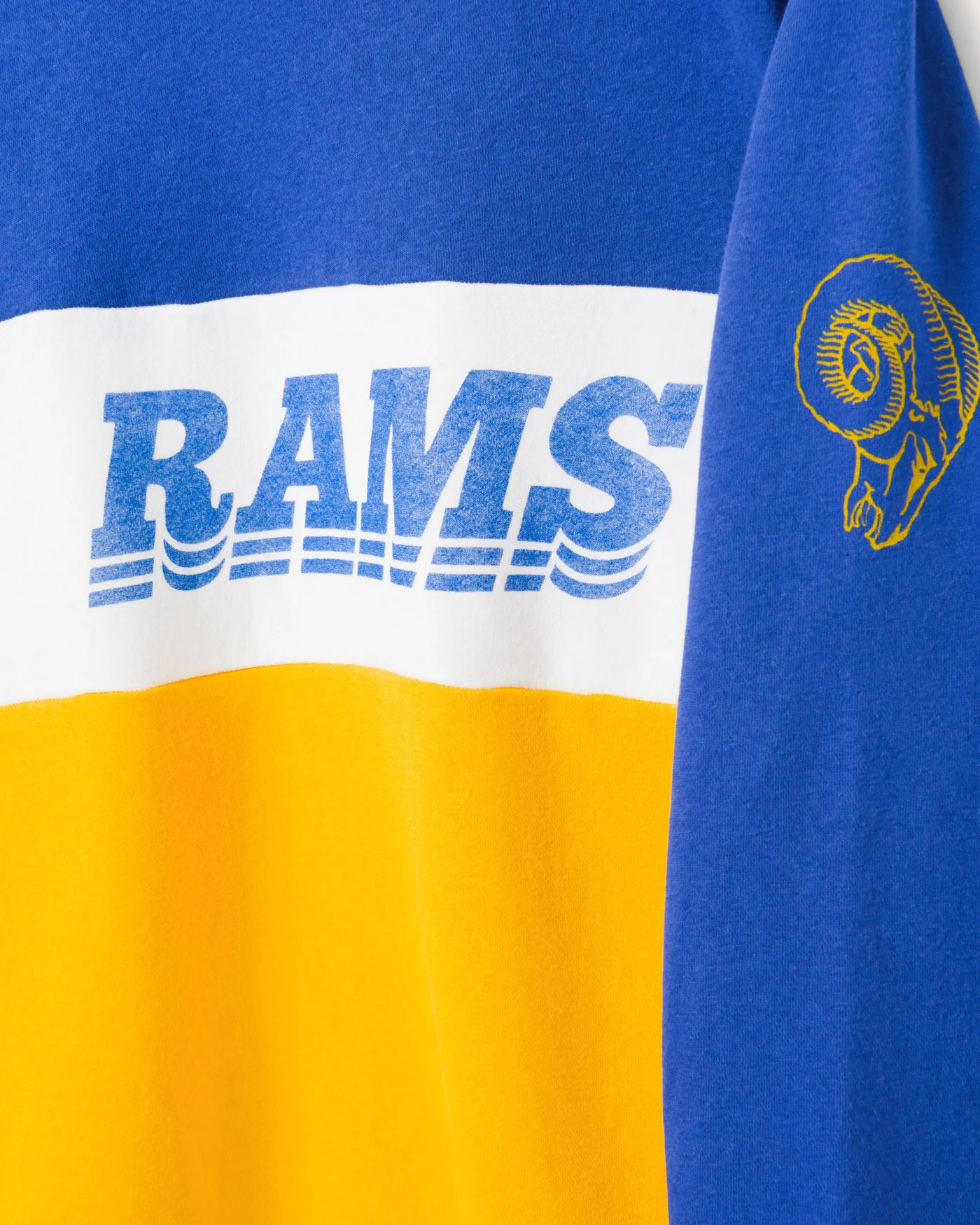 Los Angeles Rams Color Block Crew Fleece - Image 2