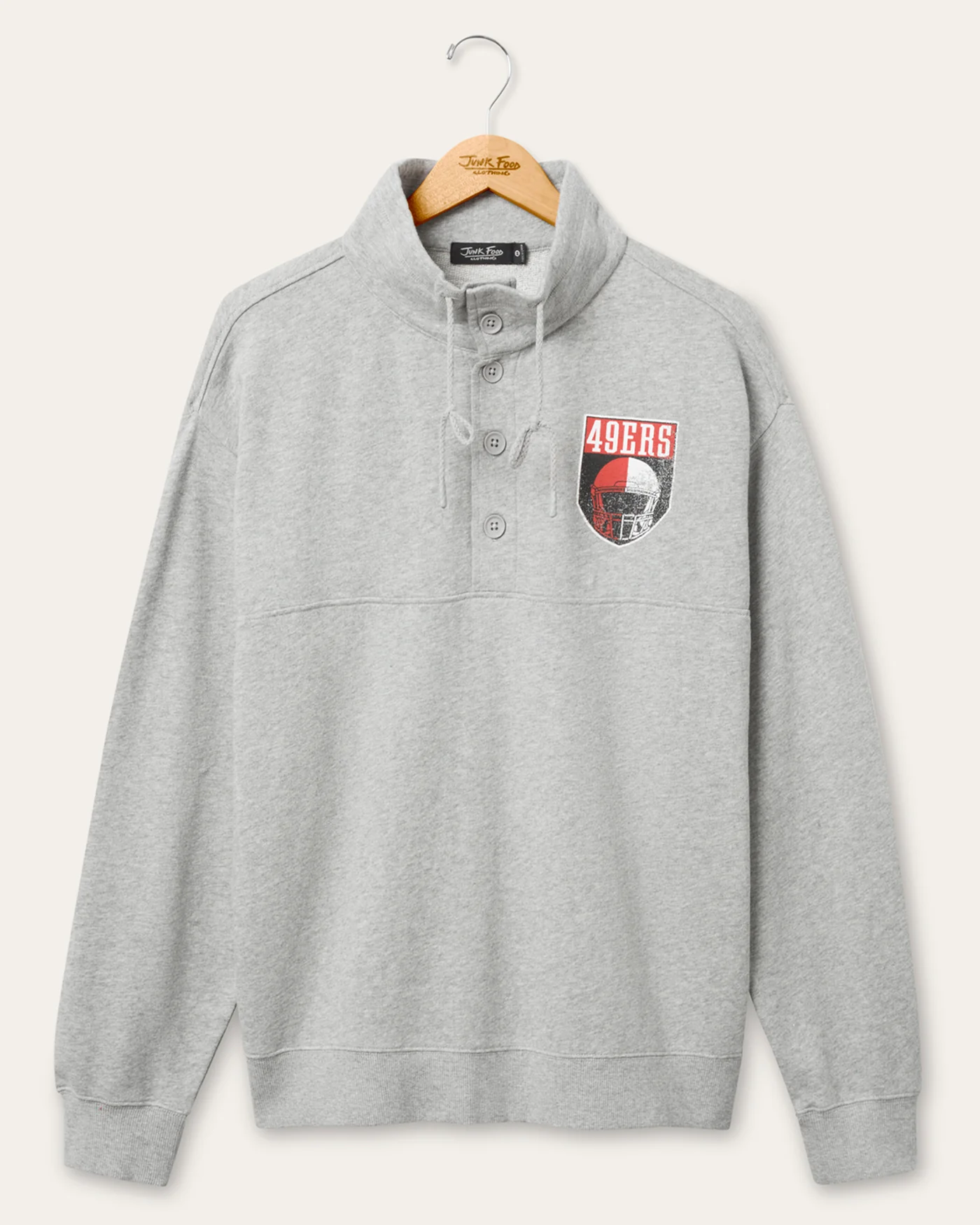 San Francisco 49ers Slant Button Up Fleece