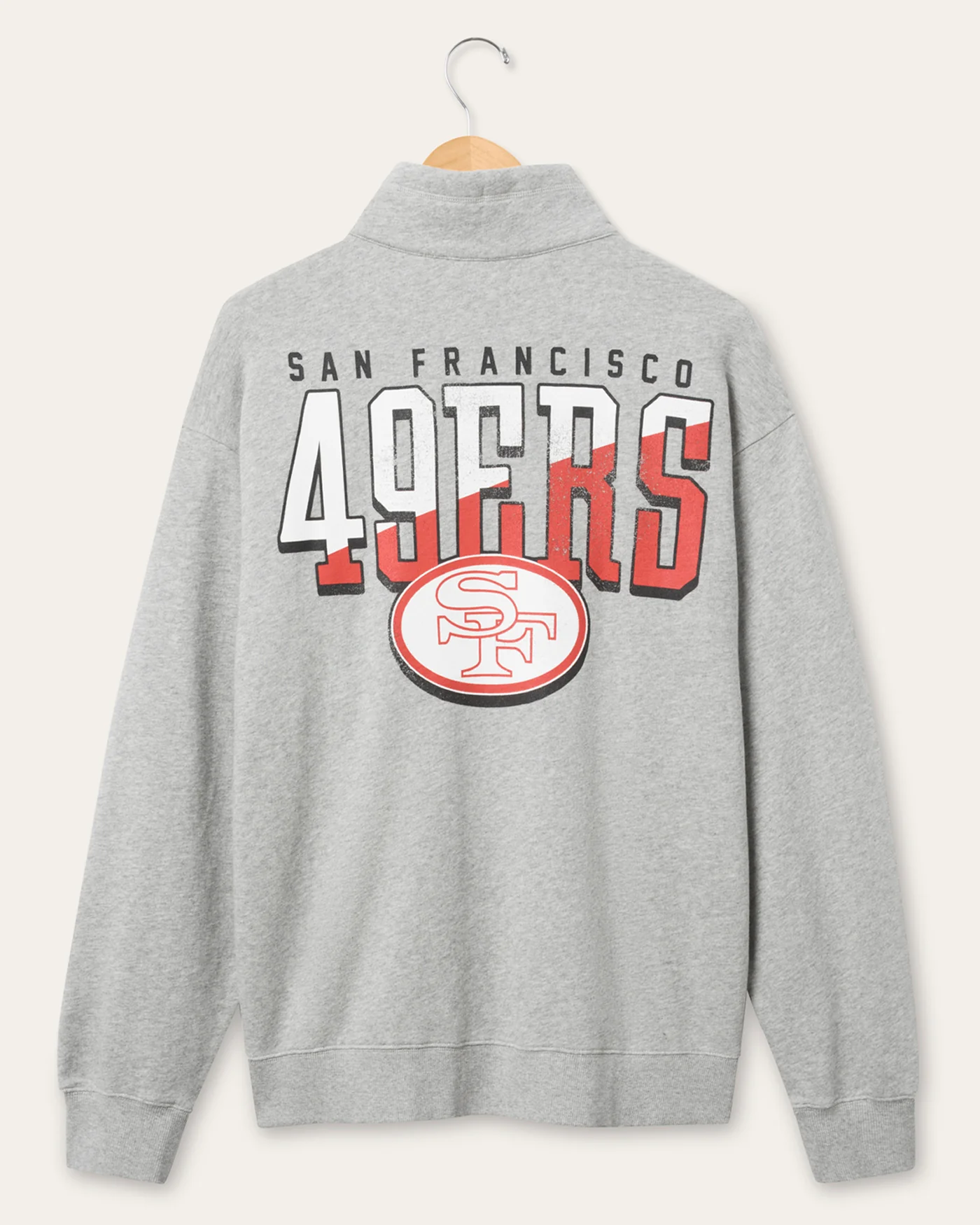 San Francisco 49ers Slant Button Up Fleece - Image 2