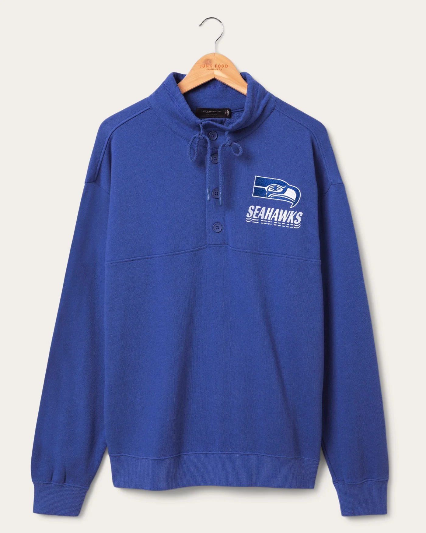 Seattle Seahawks Mock Button Up Fleece