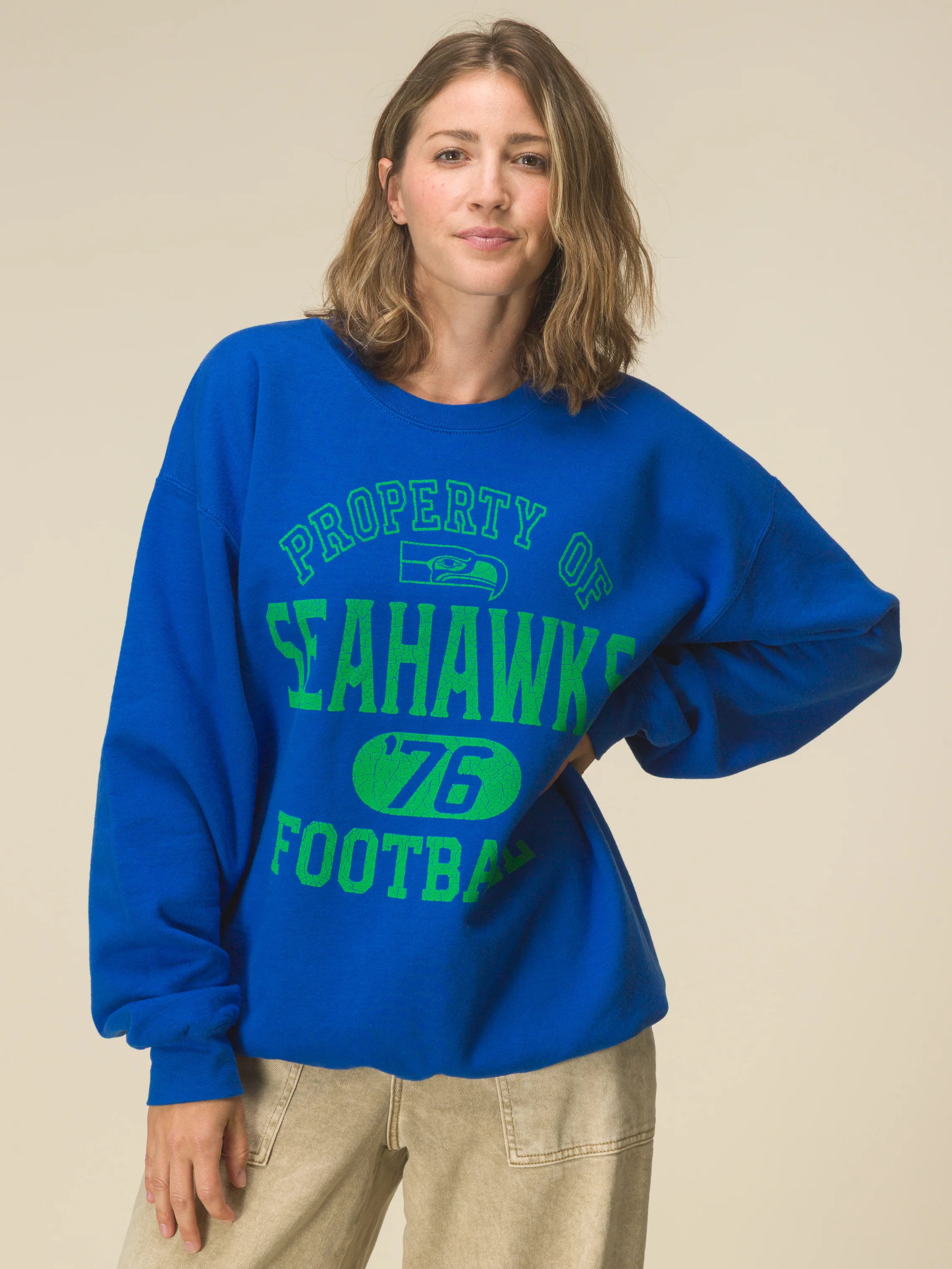 Seattle Seahawks Property Flea Market Crew Fleece - Image 3