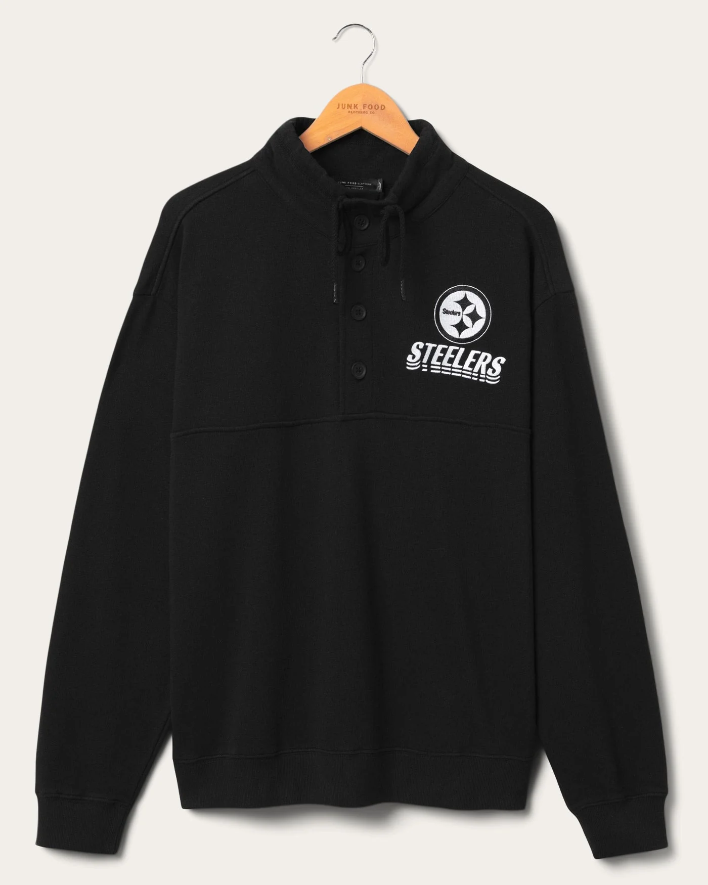 Pittsburgh Steelers Mock Button Up Fleece
