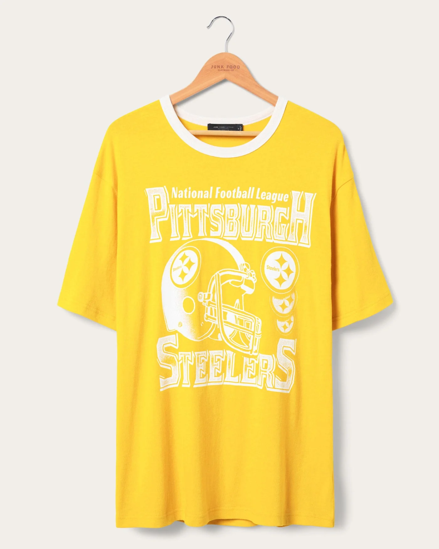Pittsburgh Steelers Oversized Ringer Tee