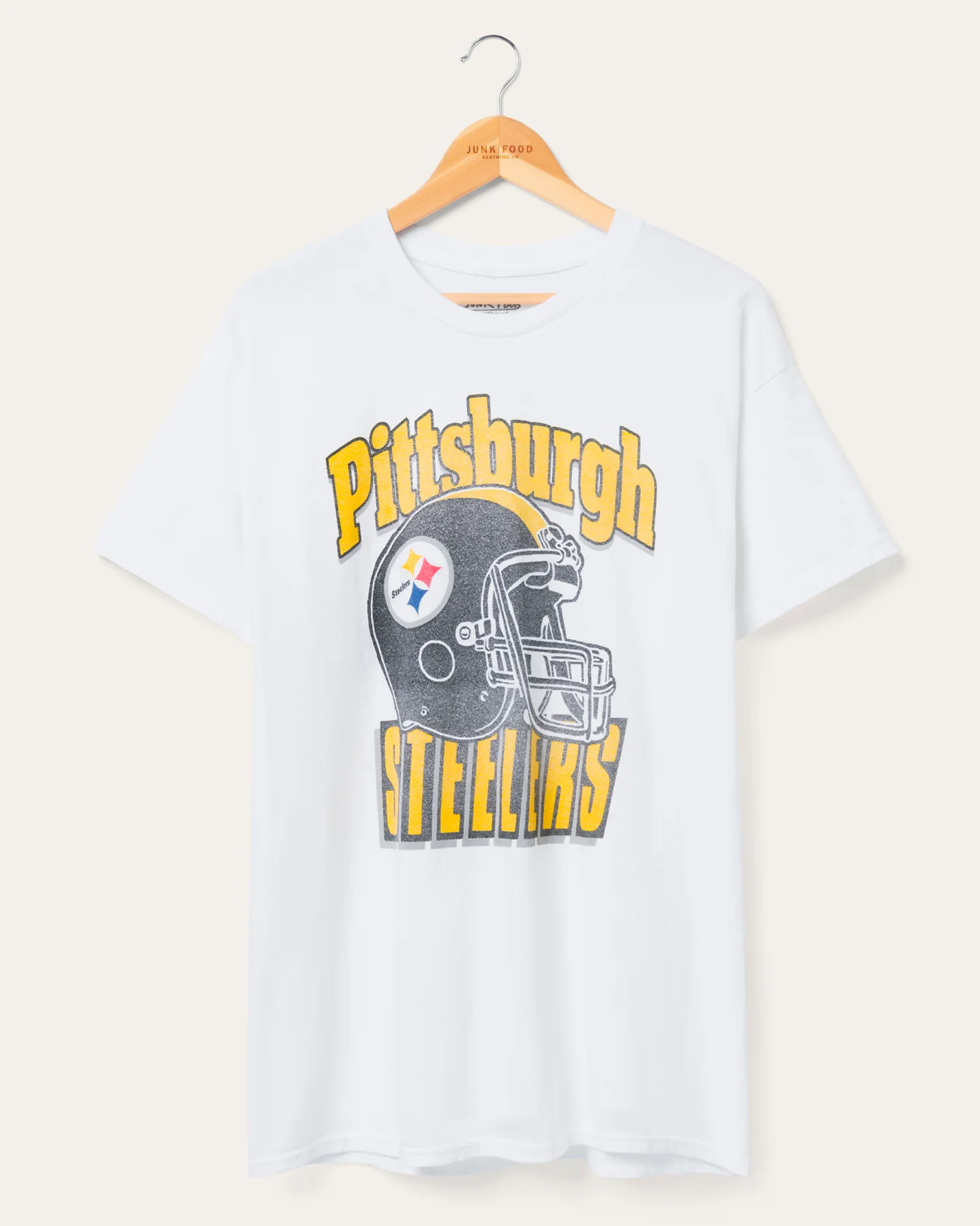 Pittsburgh Steelers Throwback Helmet Flea Market Tee