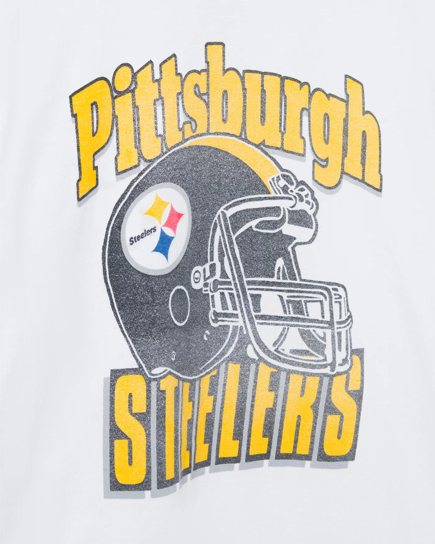 Pittsburgh Steelers Throwback Helmet Flea Market Tee - Image 4