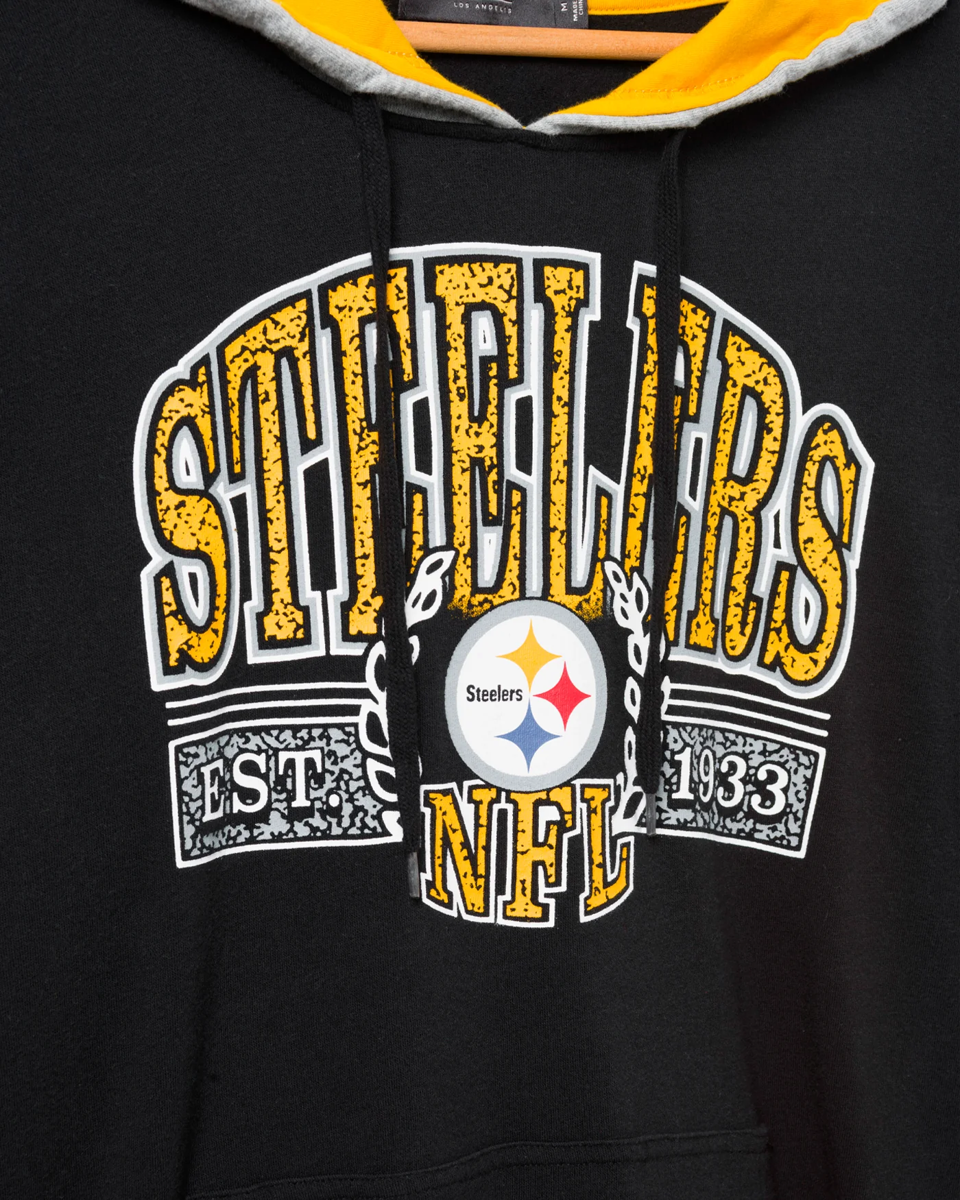 Pittsburgh Steelers Tri Color Block Hoodie - Image 3