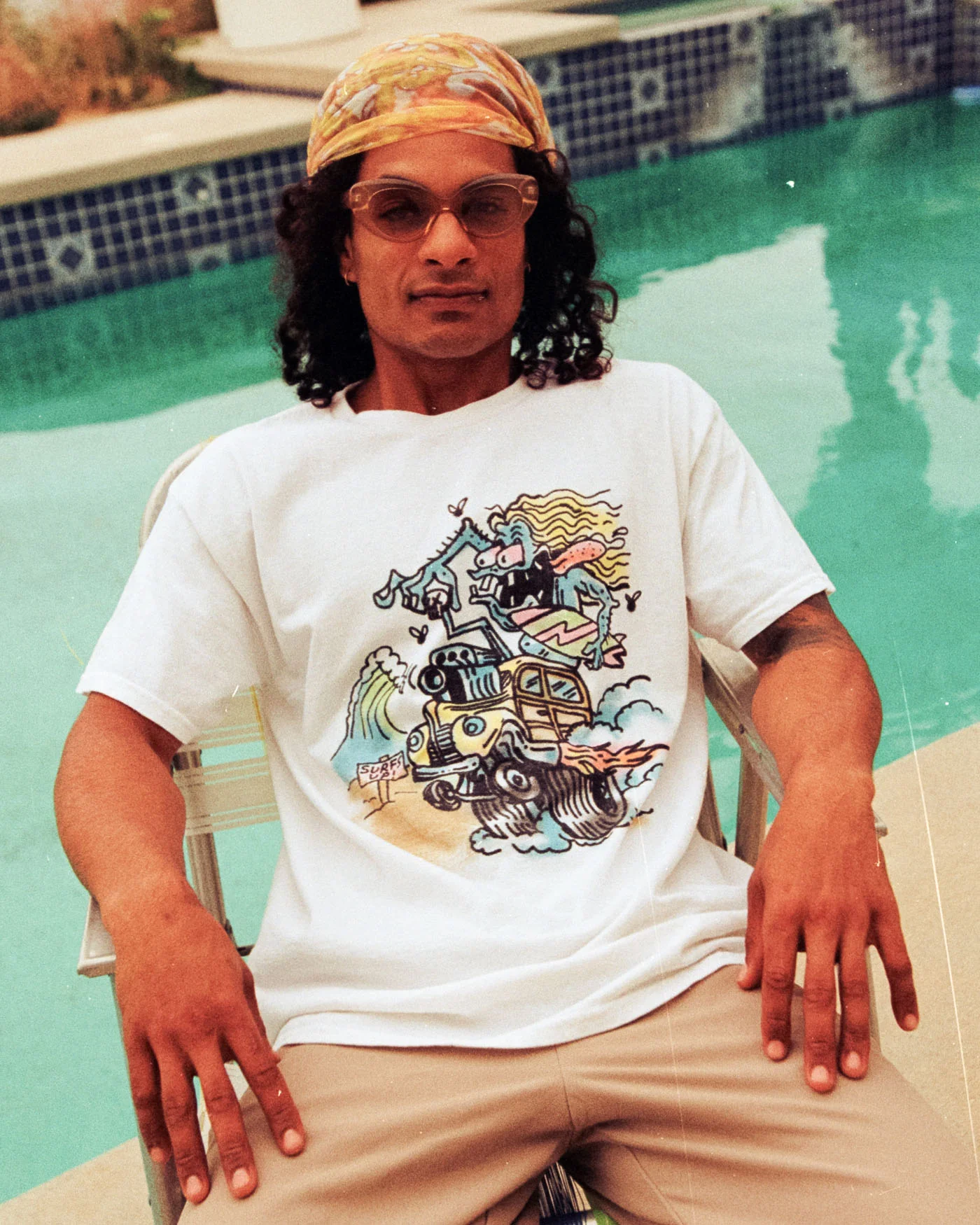 Surfs Up Airbrush Flea Market Tee - Image 2