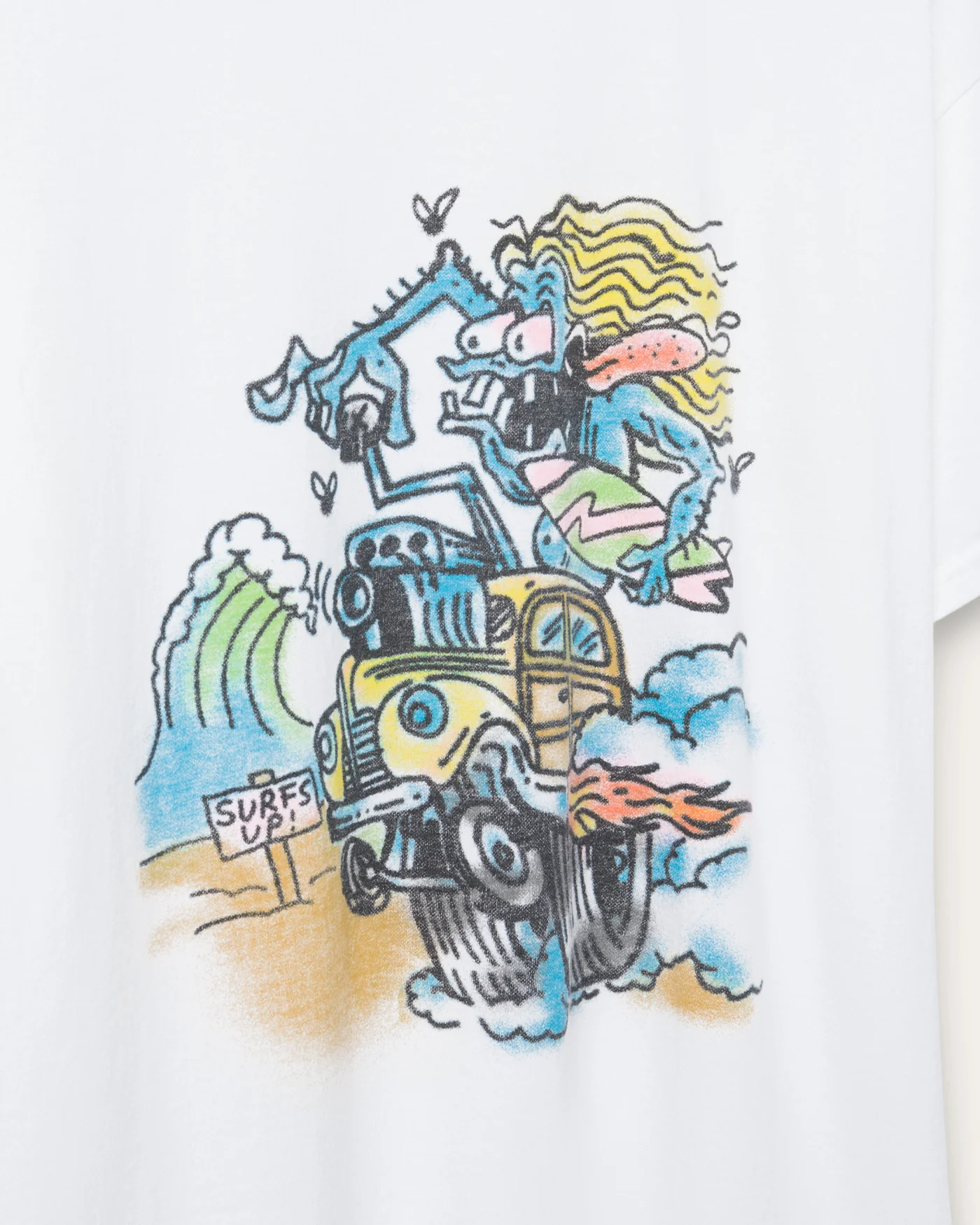 Surfs Up Airbrush Flea Market Tee - Image 5