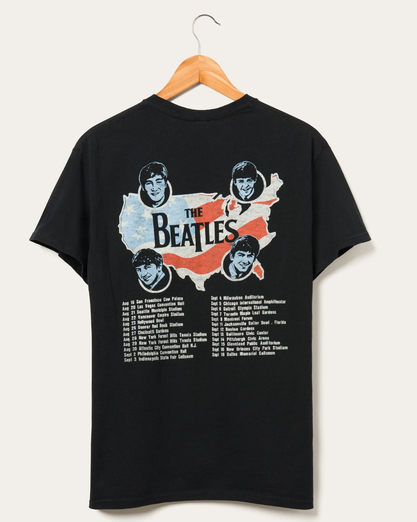 The Beatles First U.S. Tour Flea Market Tee - Image 2