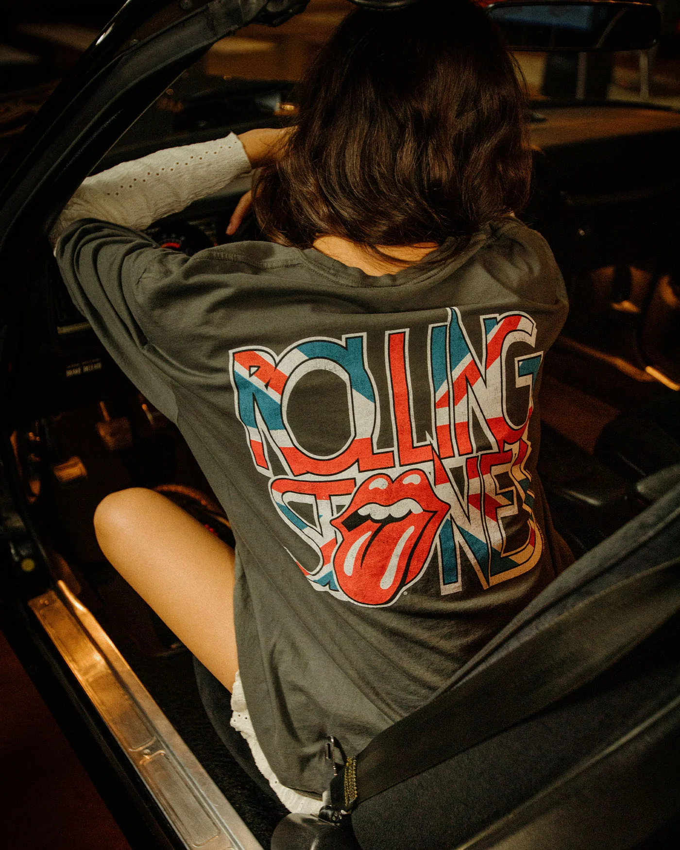 The Rolling Stones UK Flag Oversized Tee - Image 2