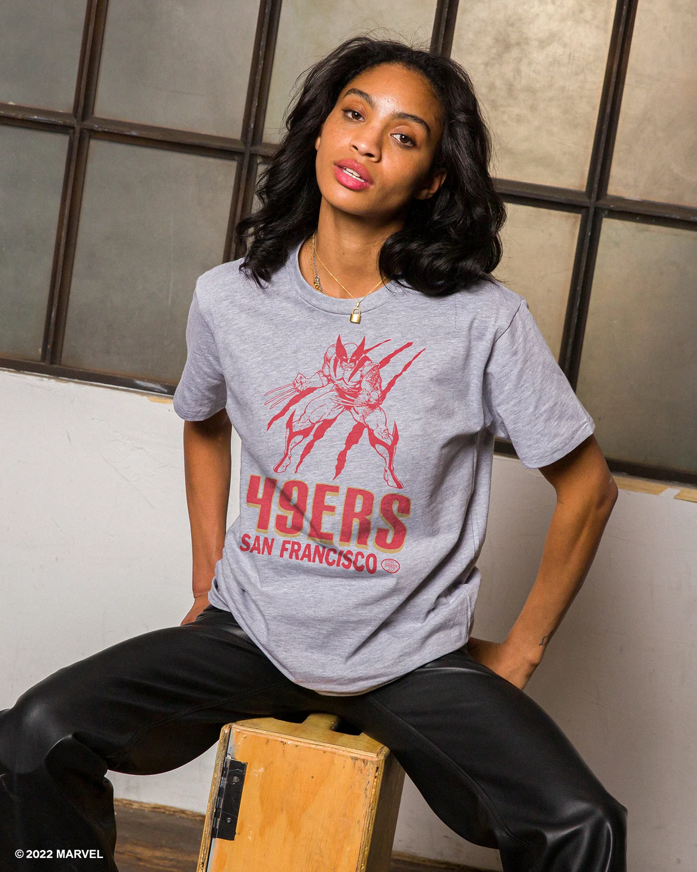49ers Marvel Wolverine Slash Tee - Image 2