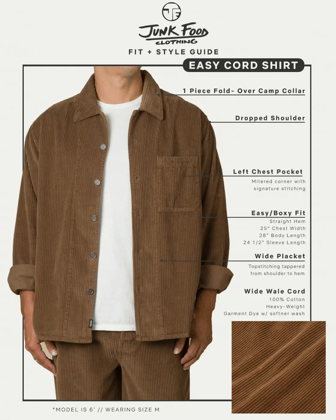 Unisex Cord Easy Shirt - Image 10