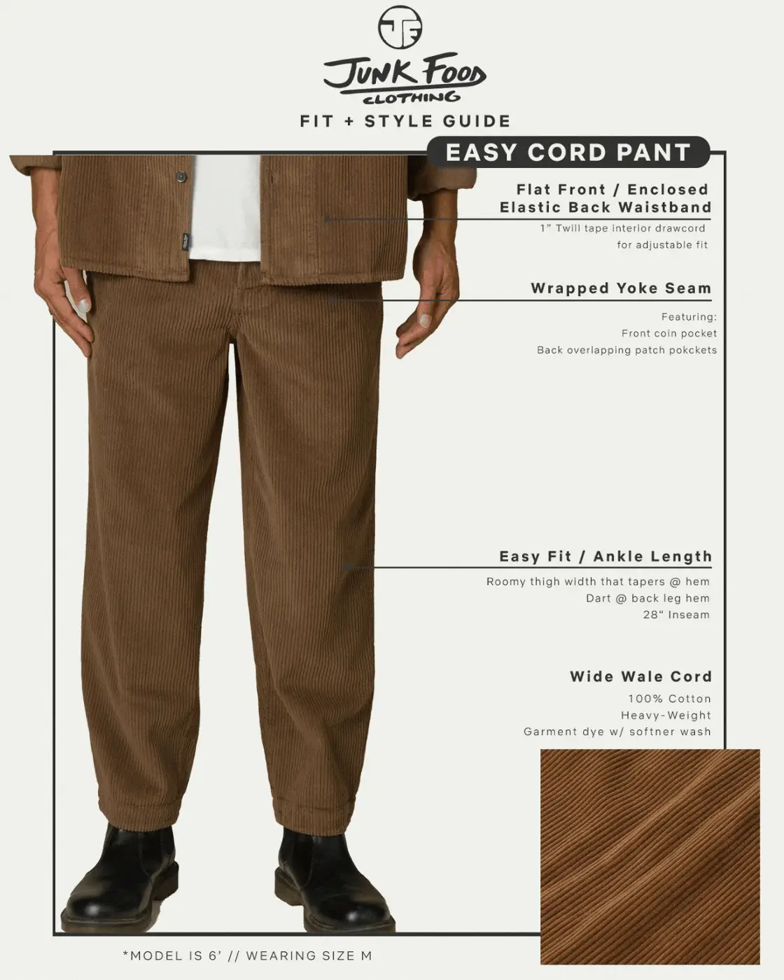 Unisex Corduroy Easy Pant - Image 10