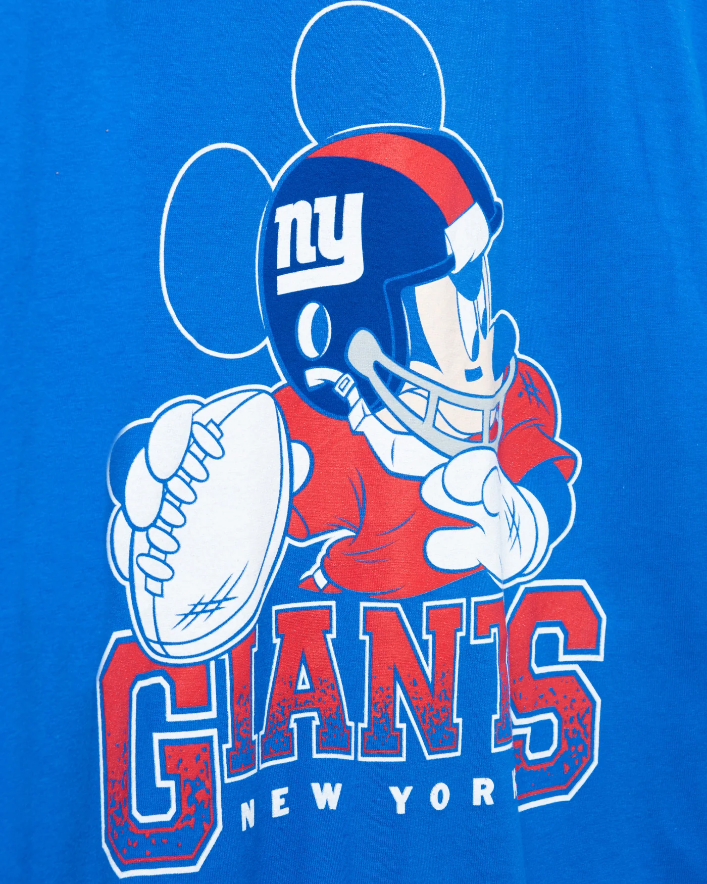 Disney x Junk Food x NFL Mickey Quarterback Giants Tee - Image 3