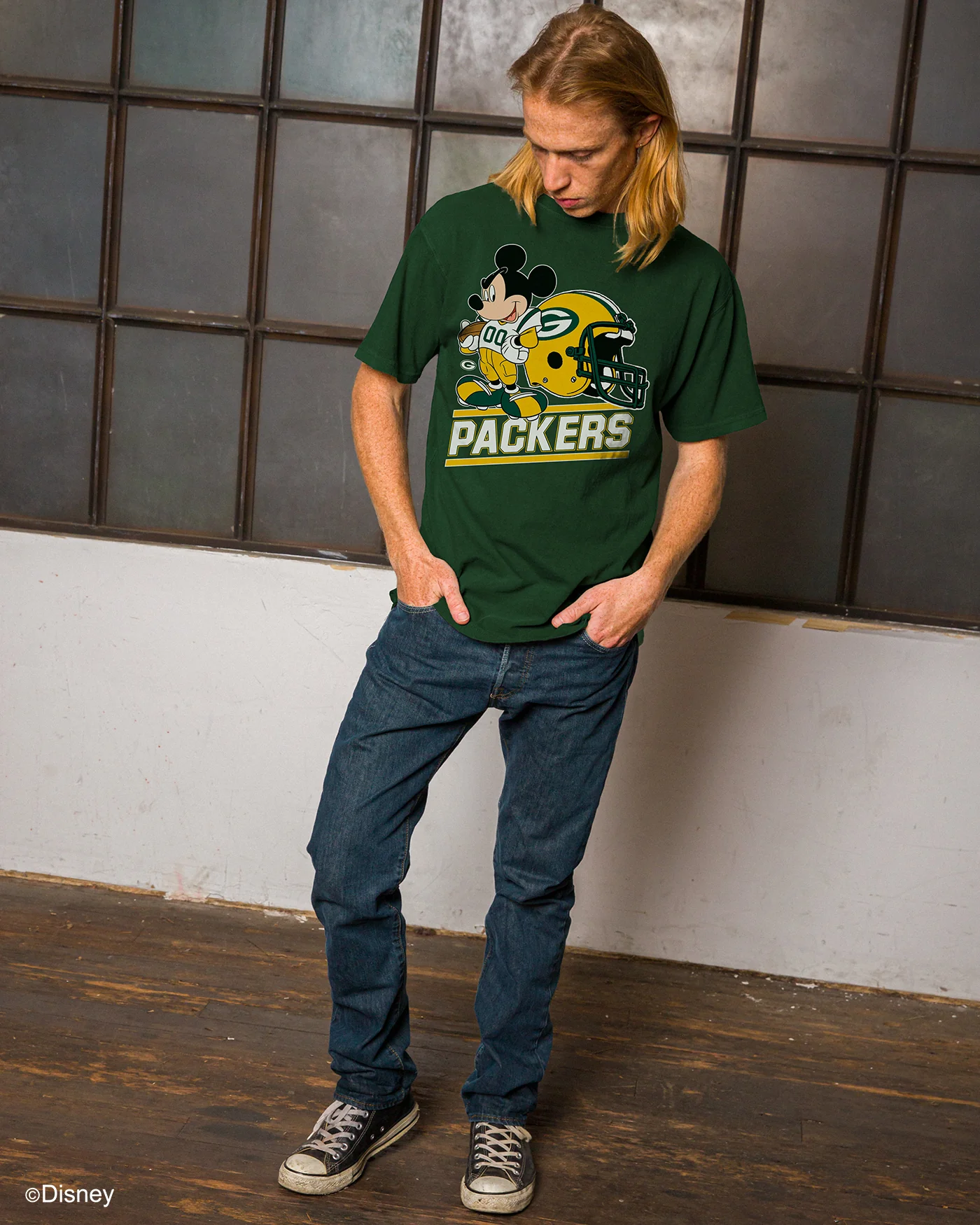 Packers Disney Mickey Came to Play Fan Tee - Image 2