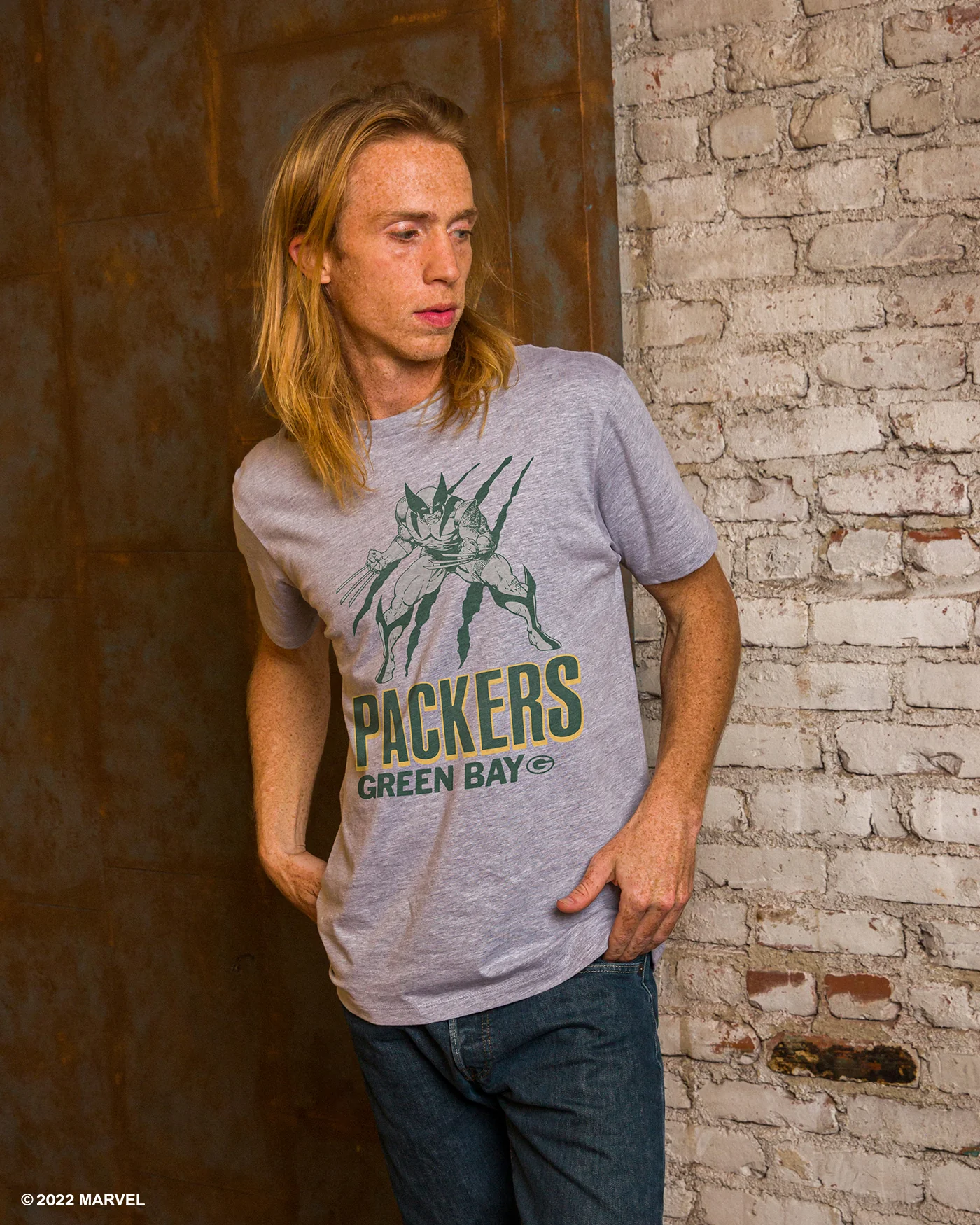 Packers Marvel Wolverine Slash Tee - Image 2