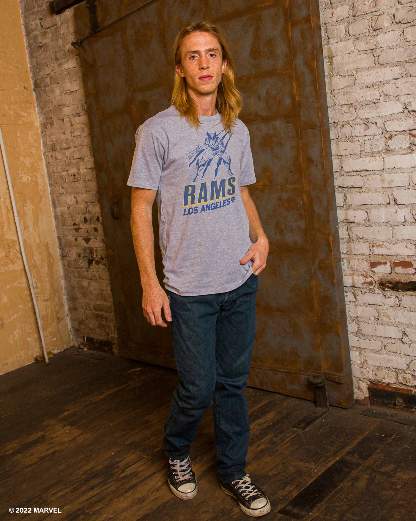 Rams Marvel Wolverine Slash Tee - Image 2