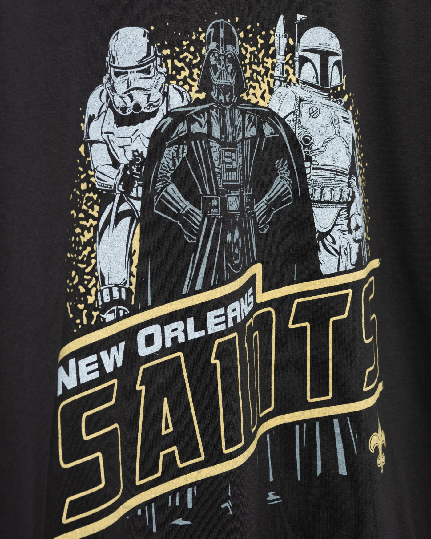 Unisex Star Wars™ x Junk Food x NFL Dark Side Team Saints Tee - Image 3