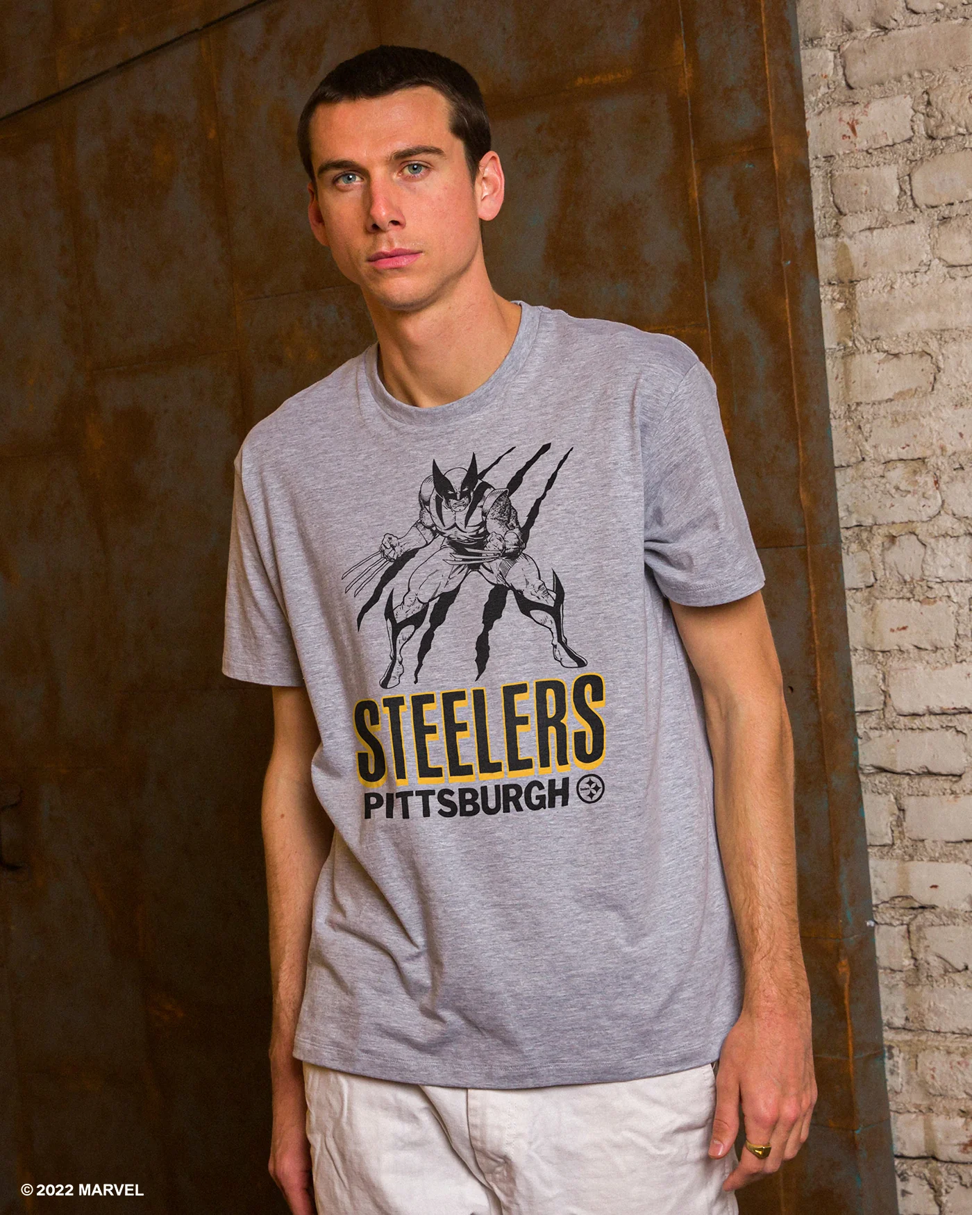 Steelers Marvel Wolverine Slash Tee - Image 2