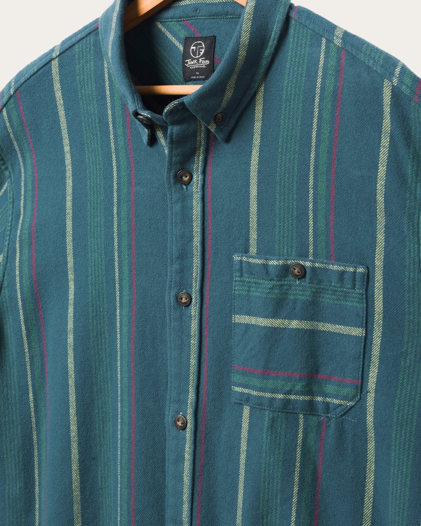 Unisex Multi Stripe Flannel Shirt - Image 5