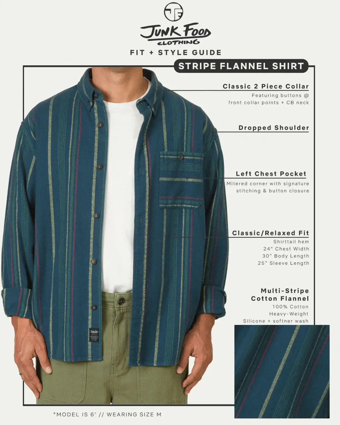 Unisex Multi Stripe Flannel Shirt - Image 7