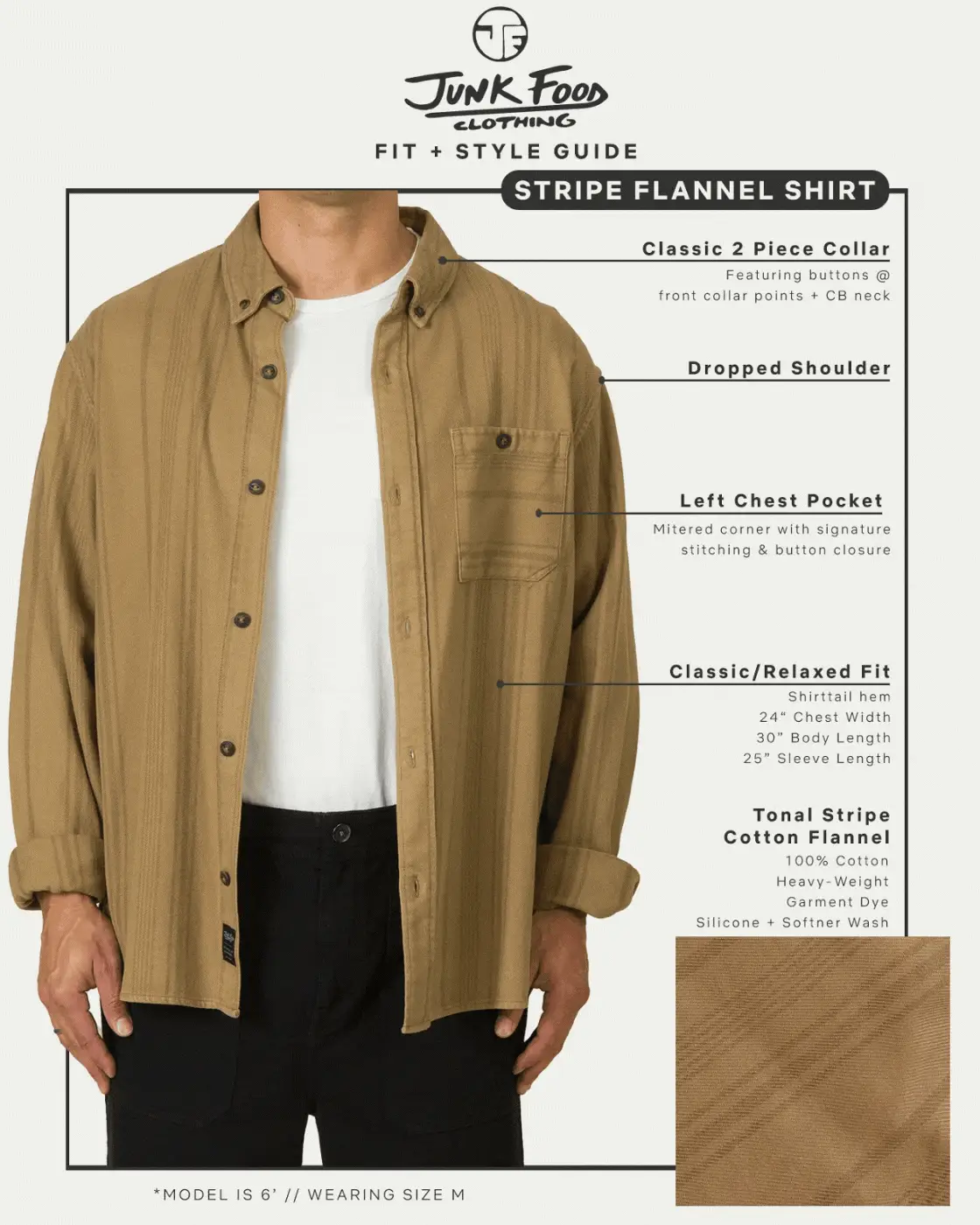 Unisex Tonal Stripe Flannel Shirt - Image 7