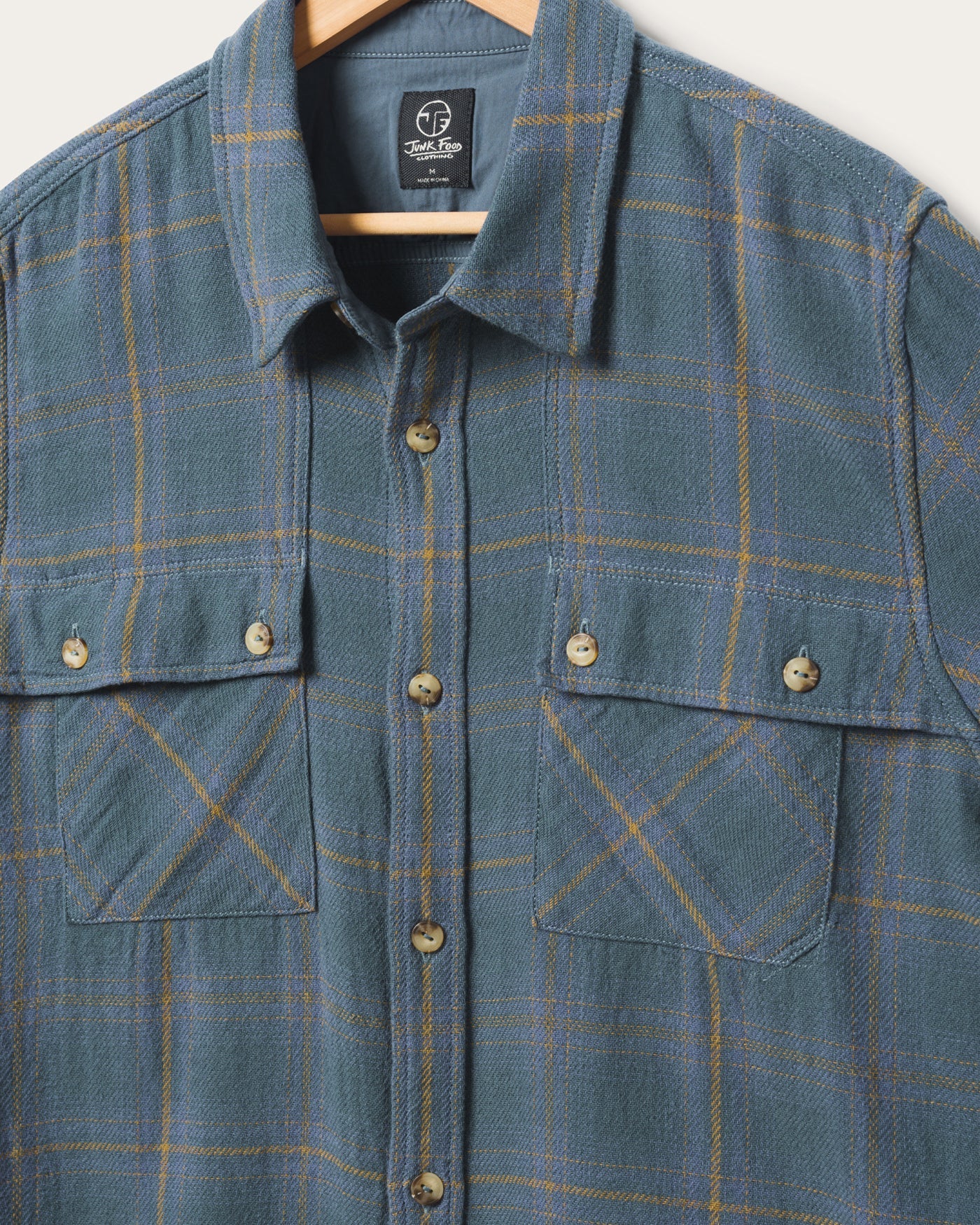 Unisex Twill Plaid Boxy Shirt - Image 6