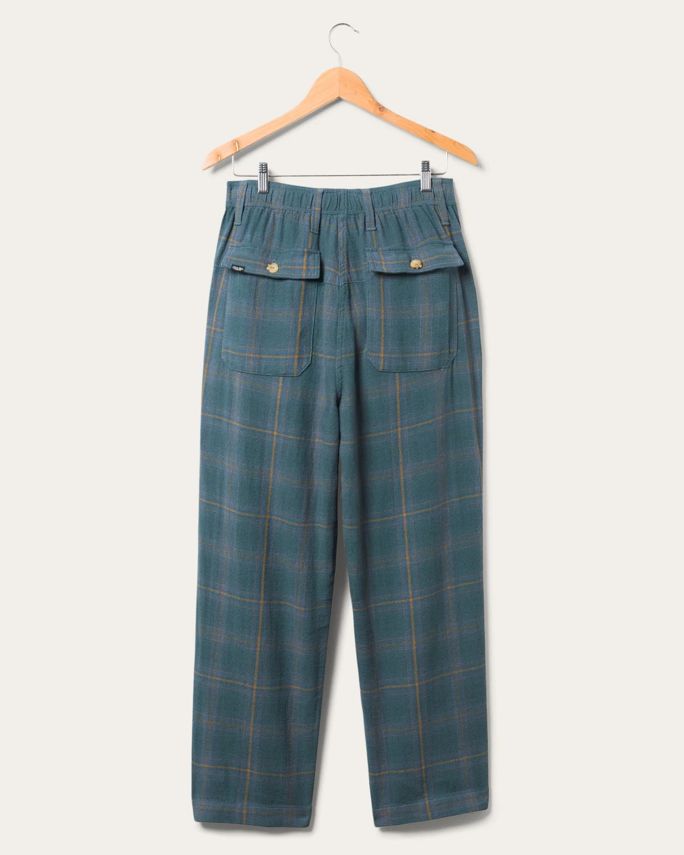 Unisex Straight Twill Plaid Pant - Image 6
