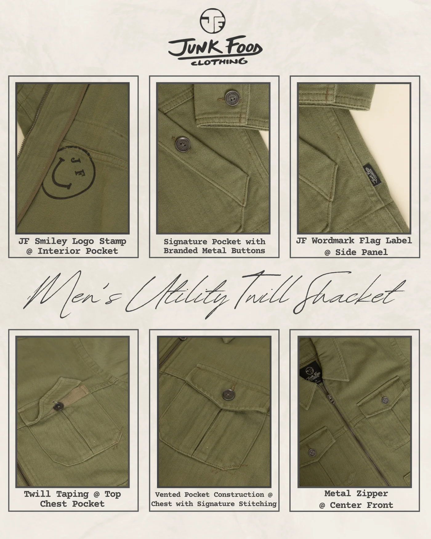 Unisex Utility Twill Shacket - Image 12