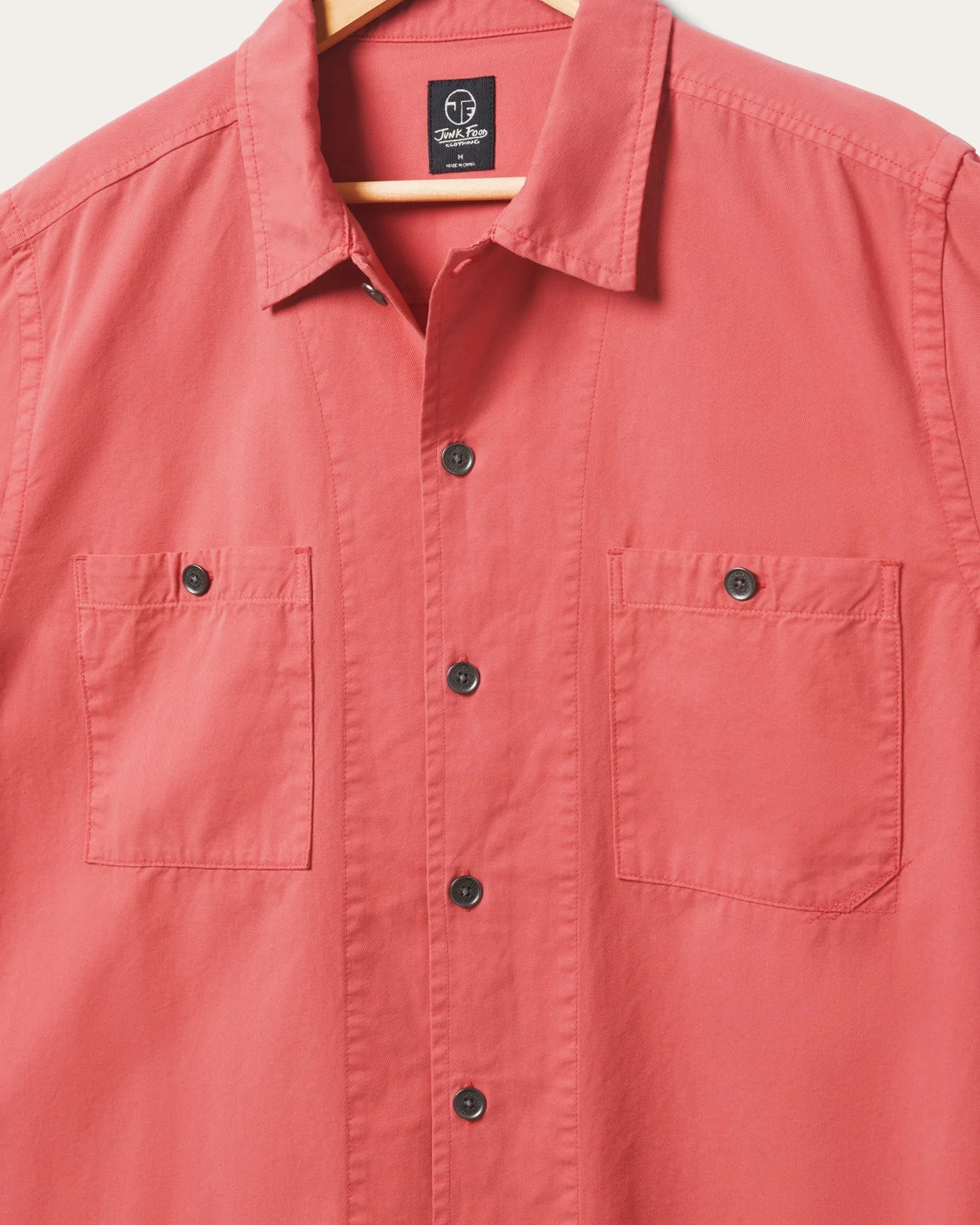 Unisex Washed Twill Work Shirt - Image 5