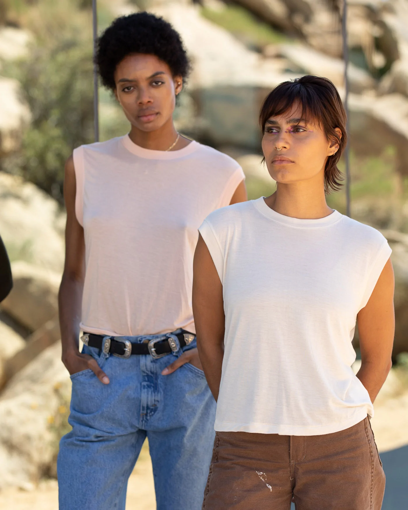 Women's Vintage Tissue Muscle Tank - Image 4