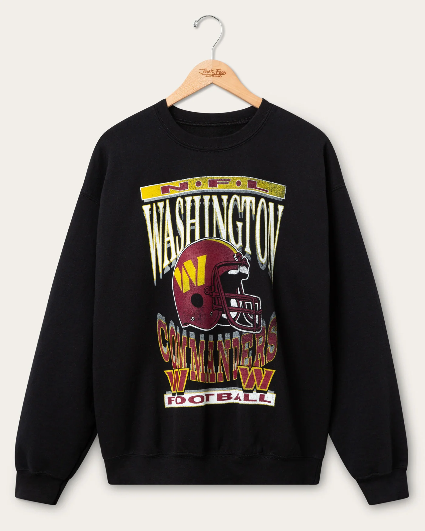 Washington Commanders Helmet Flea Market Crew Fleece