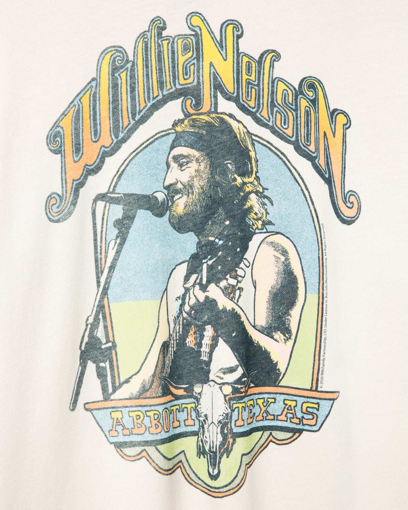 Willie Nelson Abbott Texas Vintage Tee - Image 3