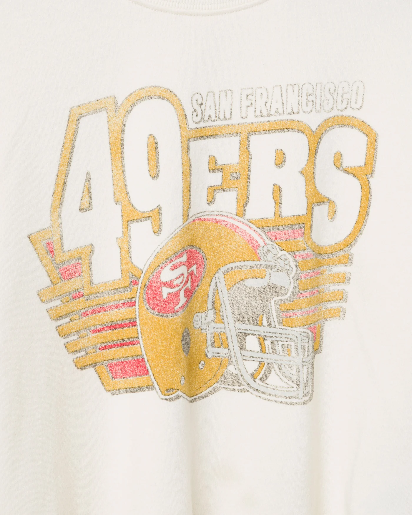 Women's 49ers Kickoff Crop Crew Fleece - Image 3