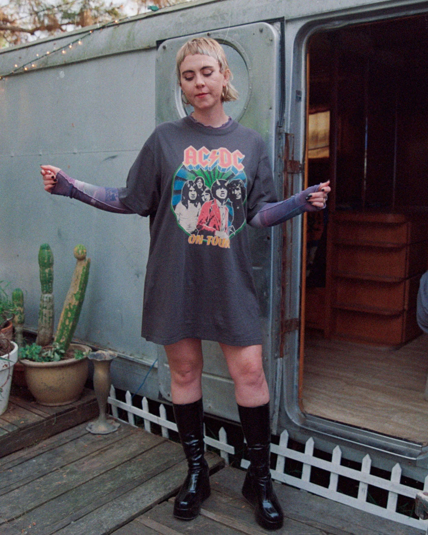 Women's AC/DC On Tour Tee Dress - Image 3