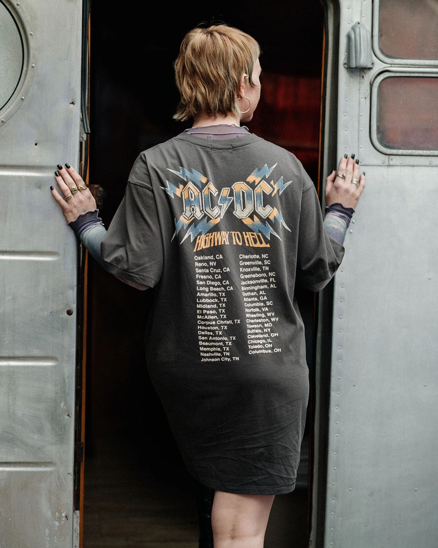 Women's AC/DC On Tour Tee Dress - Image 4