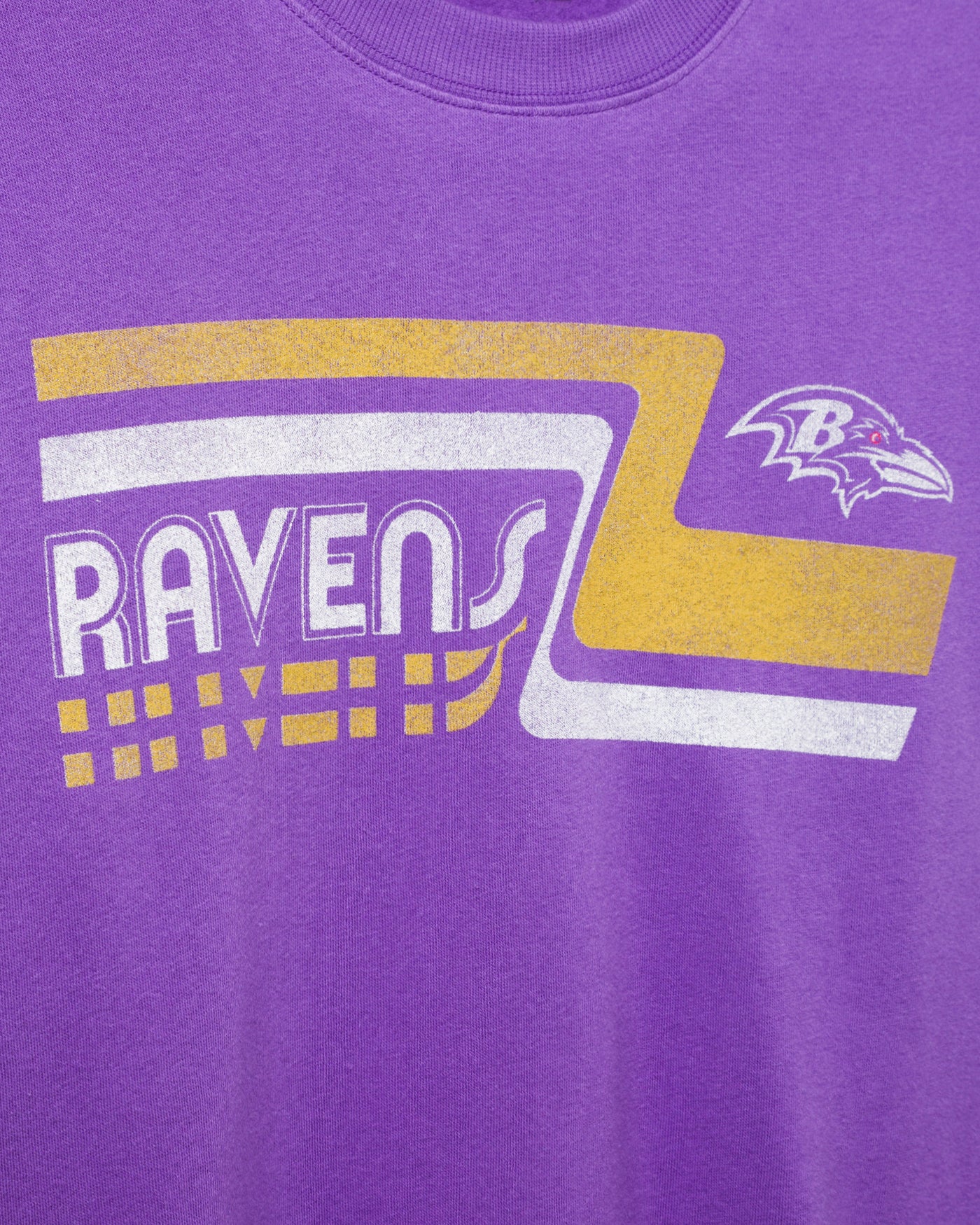 Women's Baltimore Ravens Retro Crop Fleece - Image 3