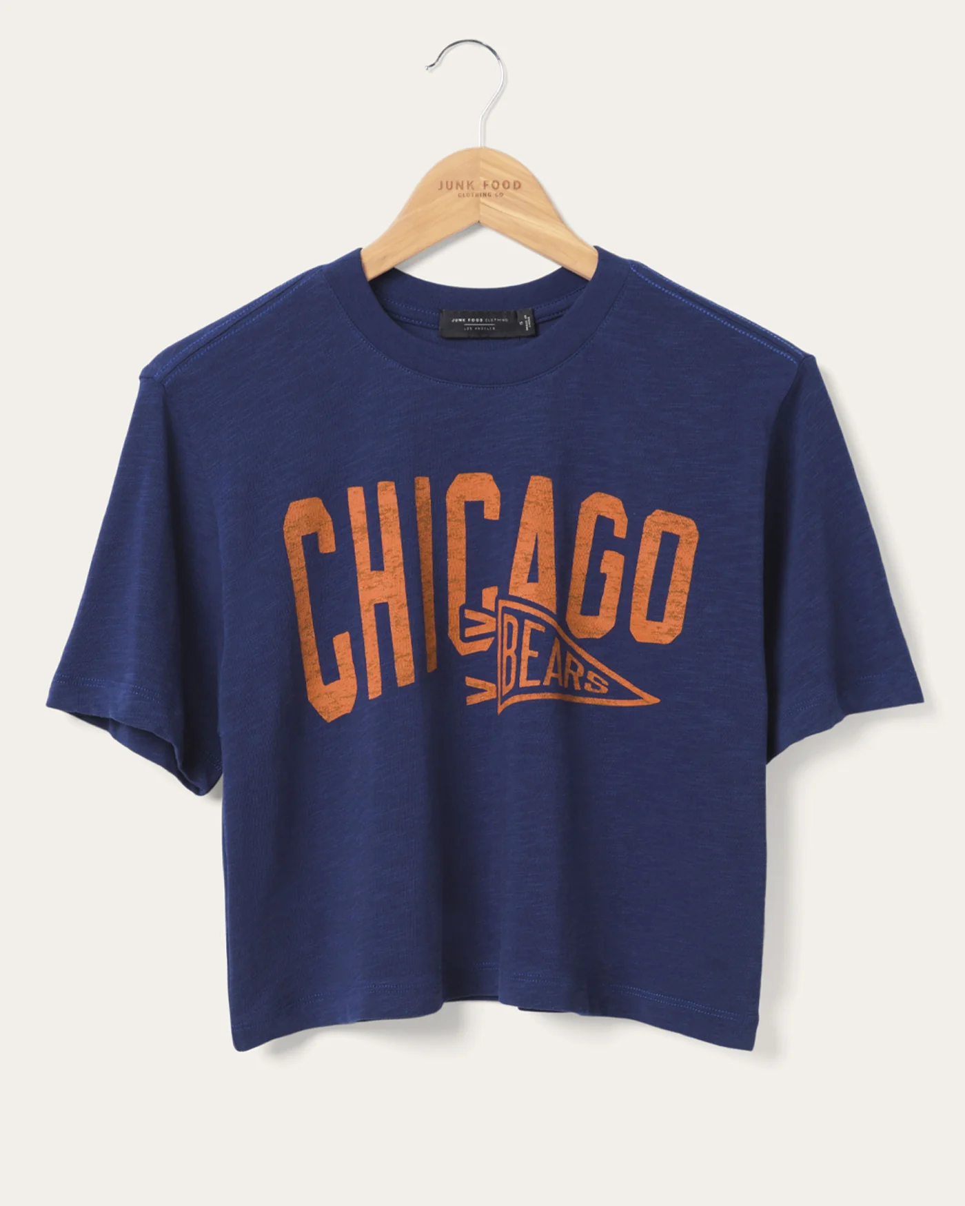 Women's Bears Dual Threat Mock Neck Crop Tee